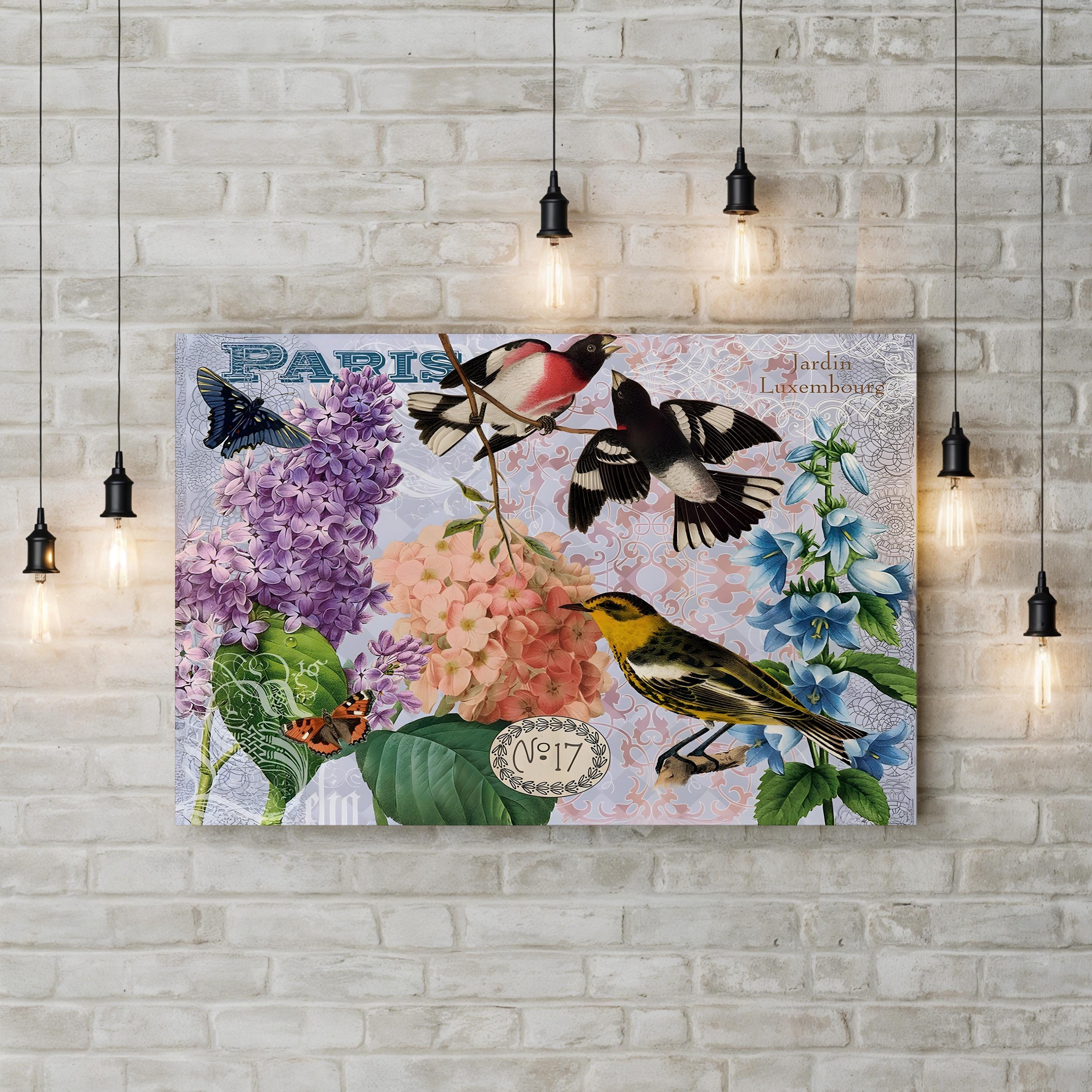 Parisian Gardens I Wall Art — Studio Voltaire Vintage Botanical Illustration