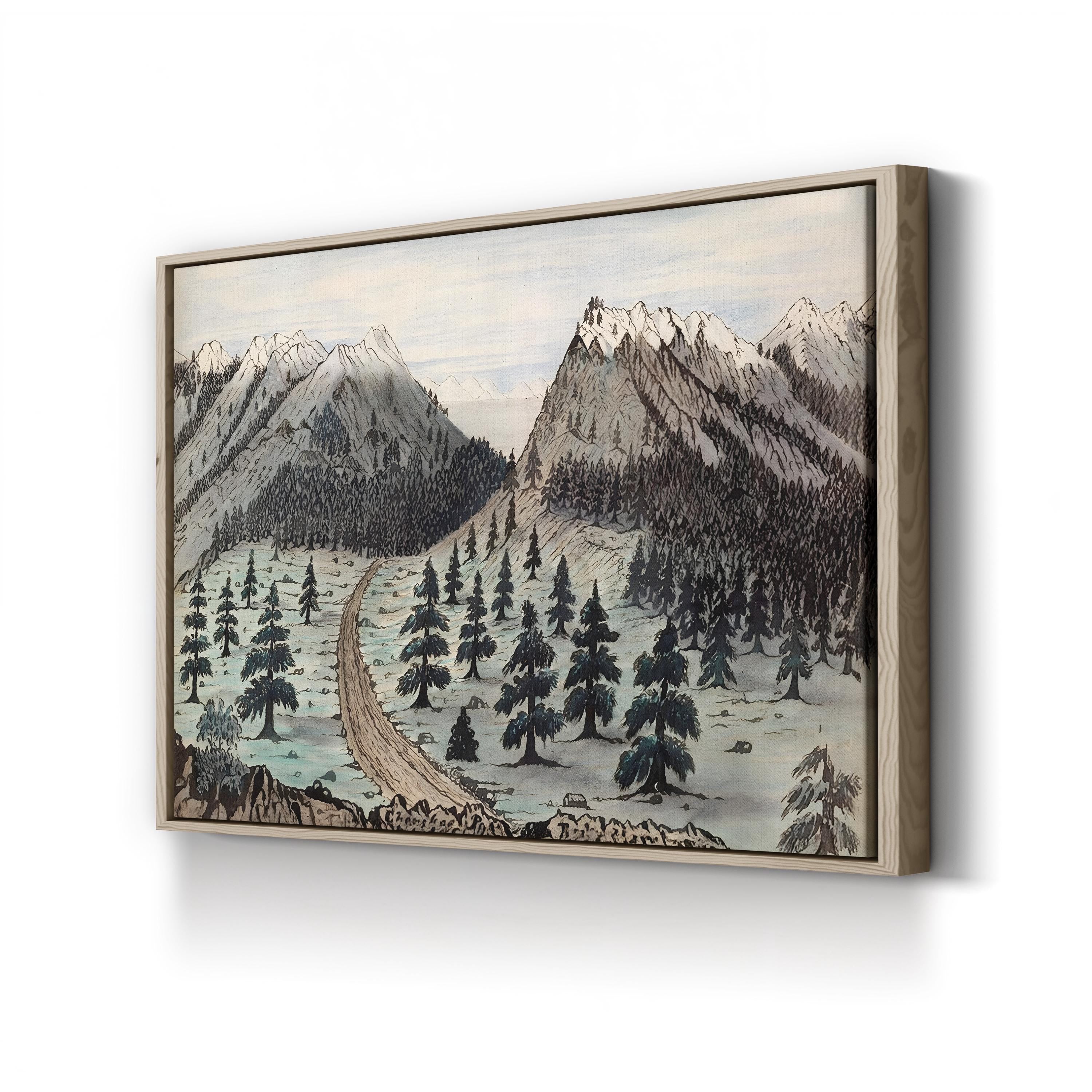 The Oregon Trail, Cherokee Pass Rocky Mountains Wall Art — 1859 Historic Landscape Print