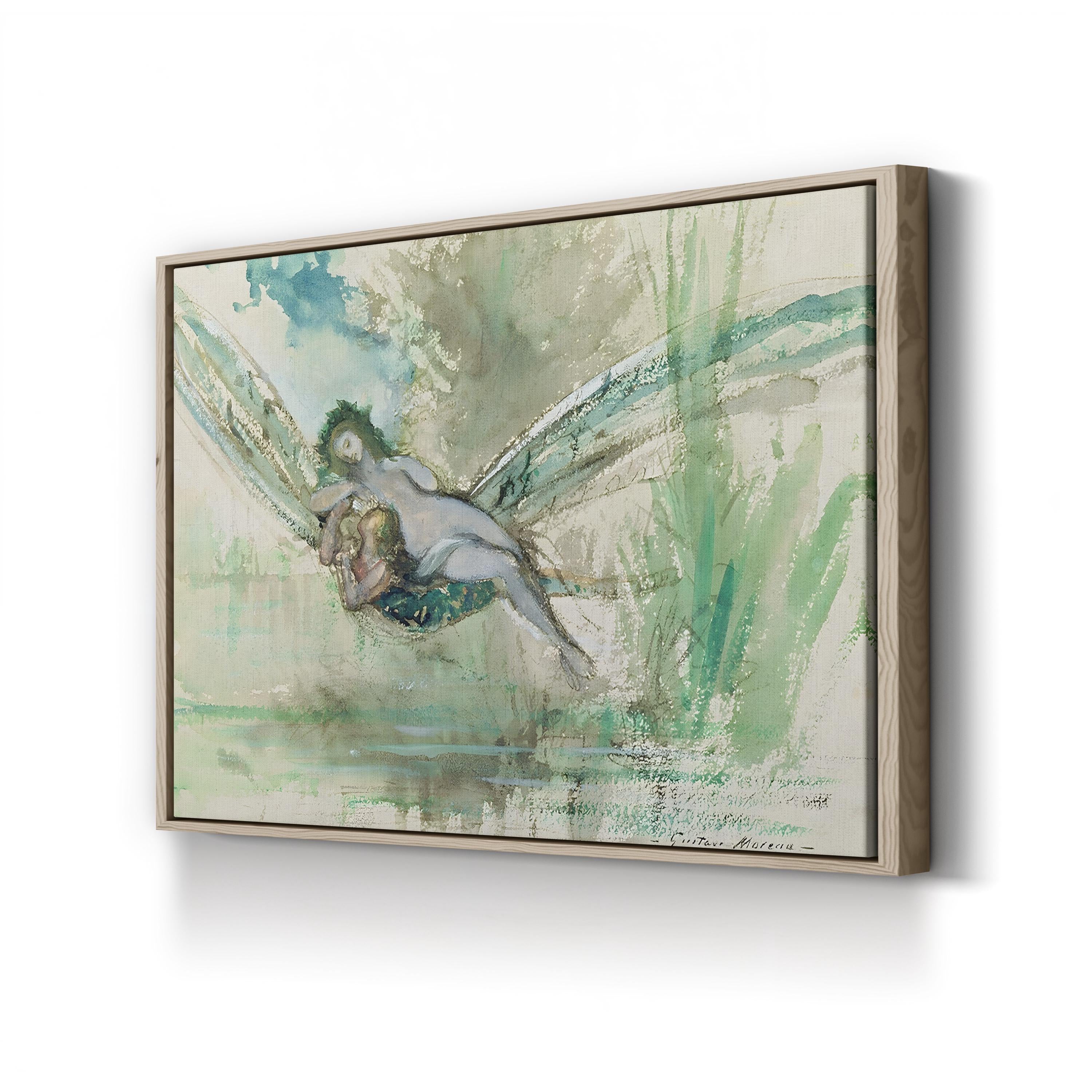 Dragonfly, c. 1884 Wall Art by Gustave Moreau | Symbolist Watercolor Illustration Print
