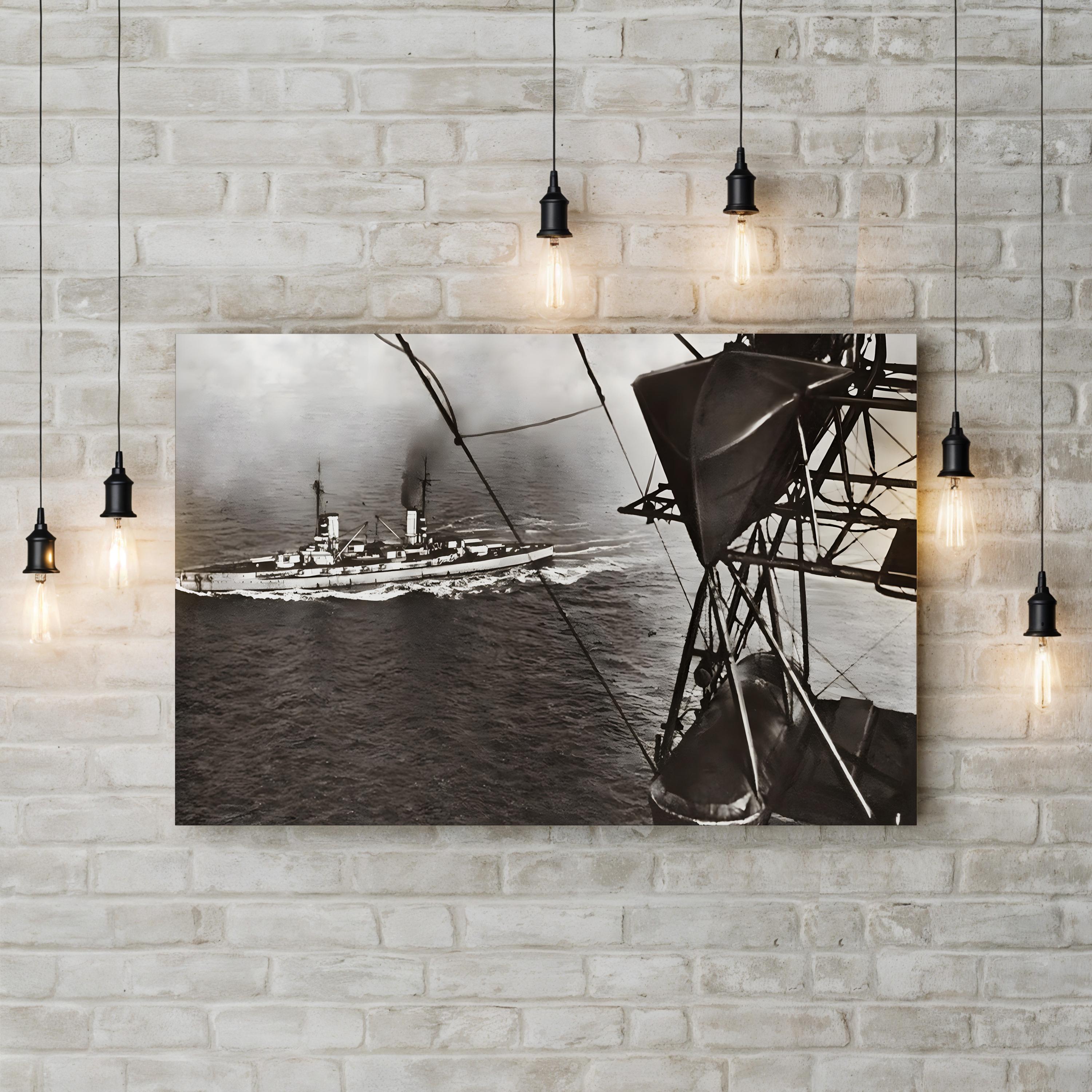 German Imperial Navy Surrender, 1918 – Vintage Photography Wall Art | WWI Naval Canvas Print