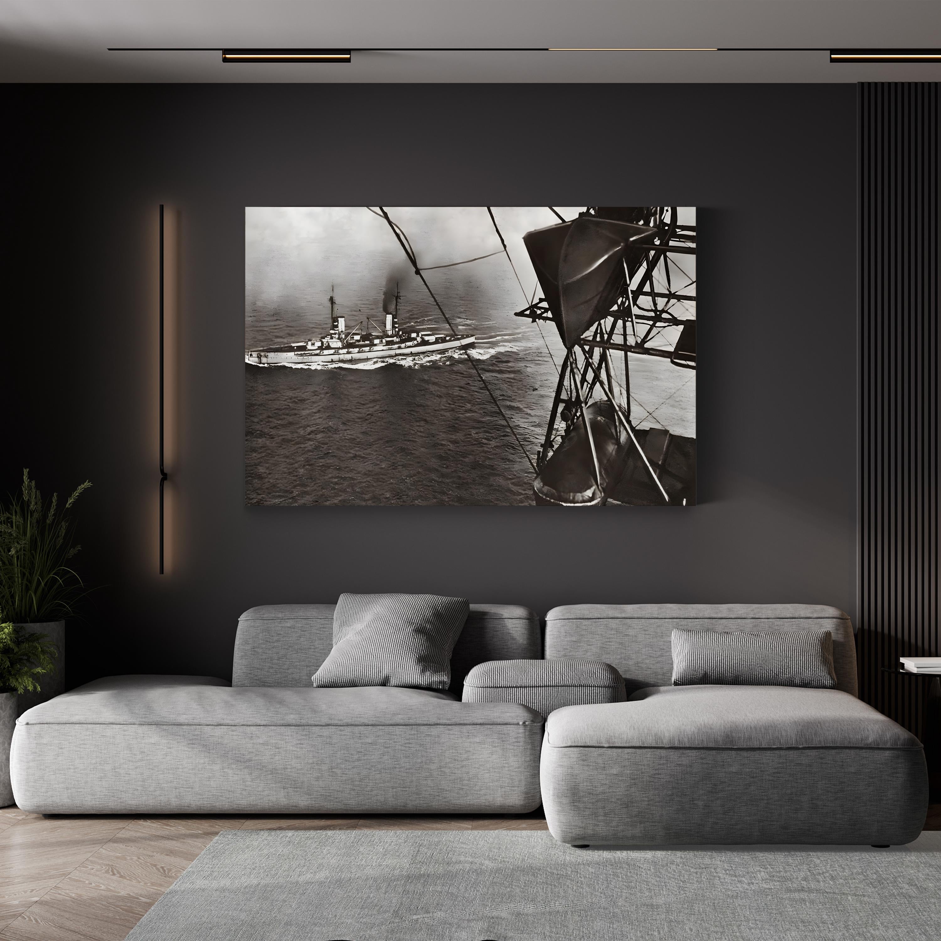 German Imperial Navy Surrender, 1918 – Vintage Photography Wall Art | WWI Naval Canvas Print