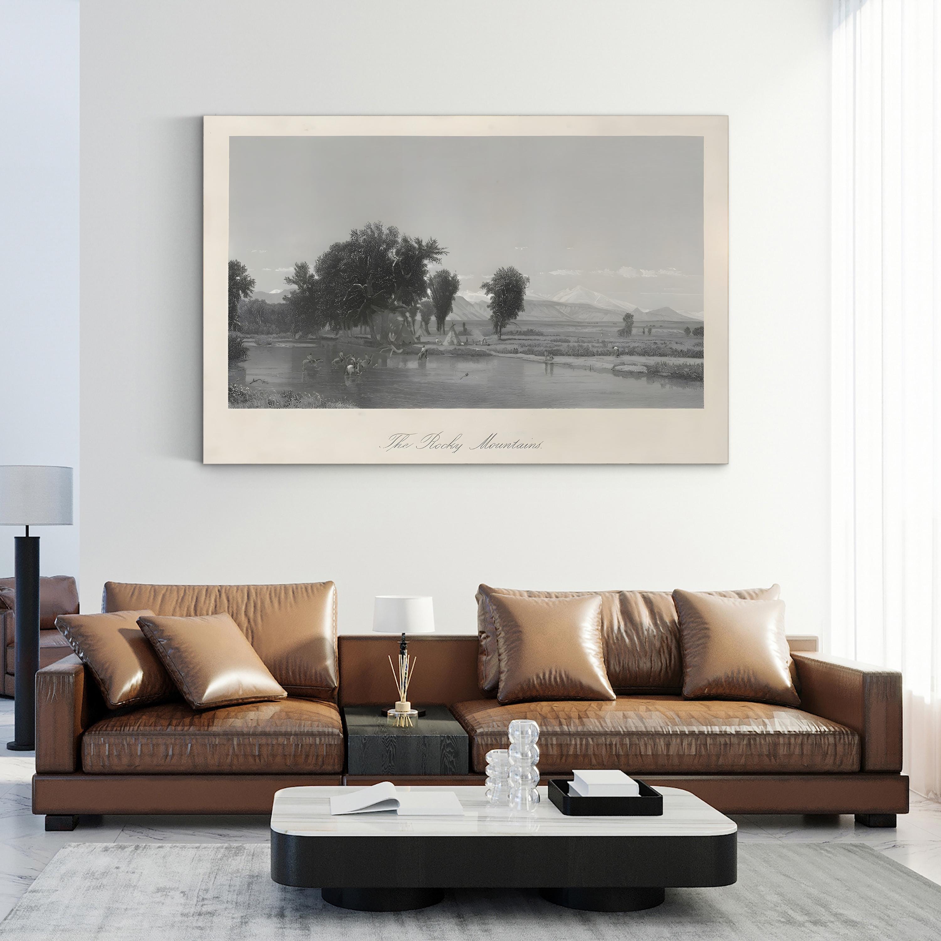 The Rocky Mountains Wall Art by William Cullen Bryant – Historic Landscape Canvas Print (1859)