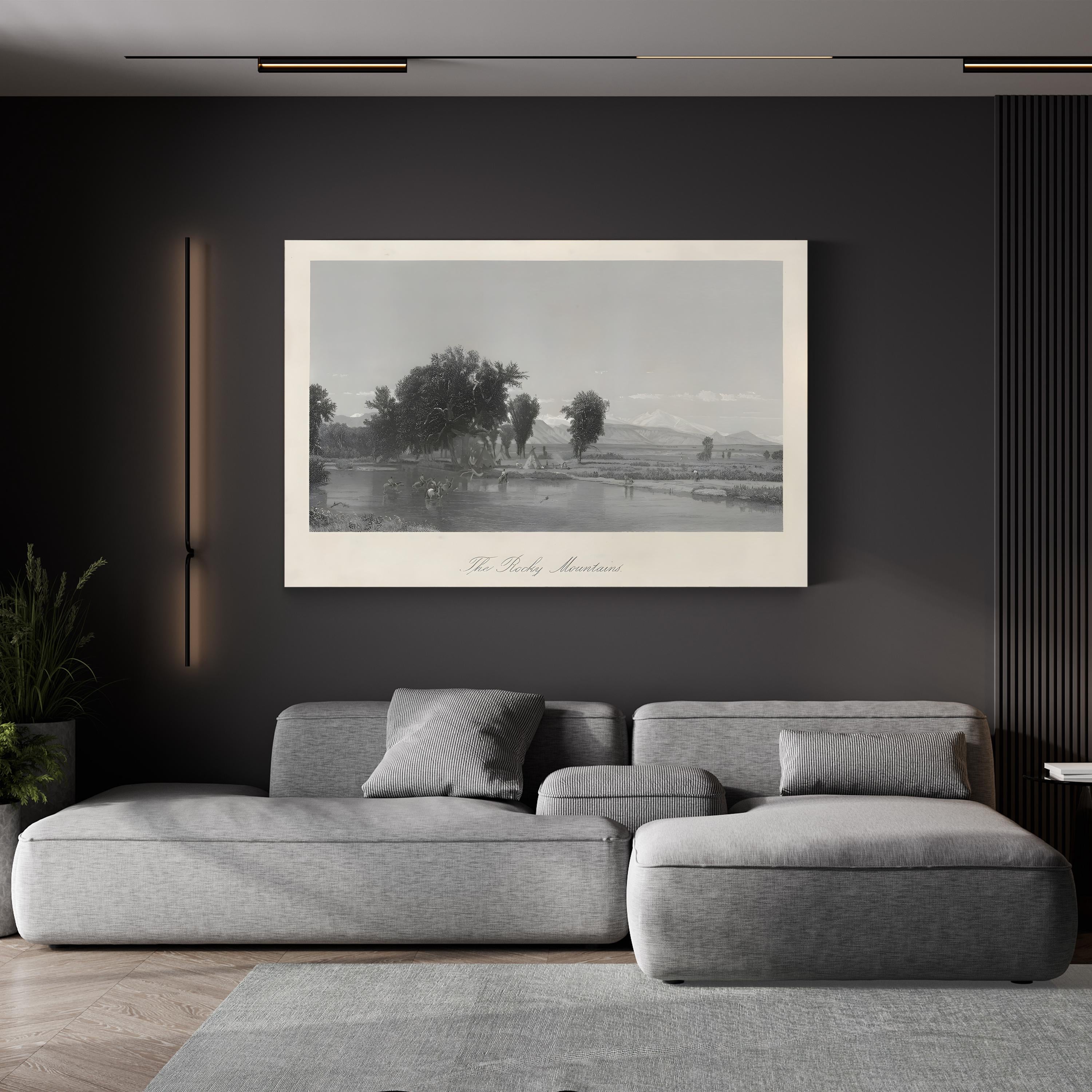 The Rocky Mountains Wall Art by William Cullen Bryant – Historic Landscape Canvas Print (1859)