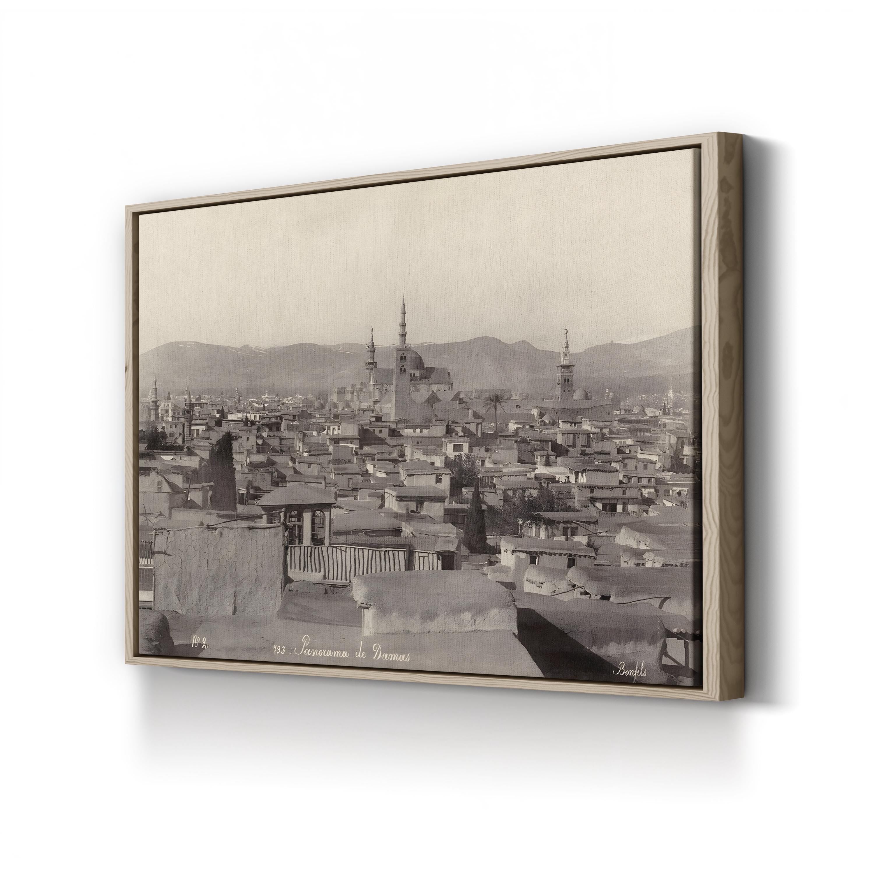 Syria, Damascus, c.1880 Wall Art – Vintage Middle Eastern Cityscape Photograph