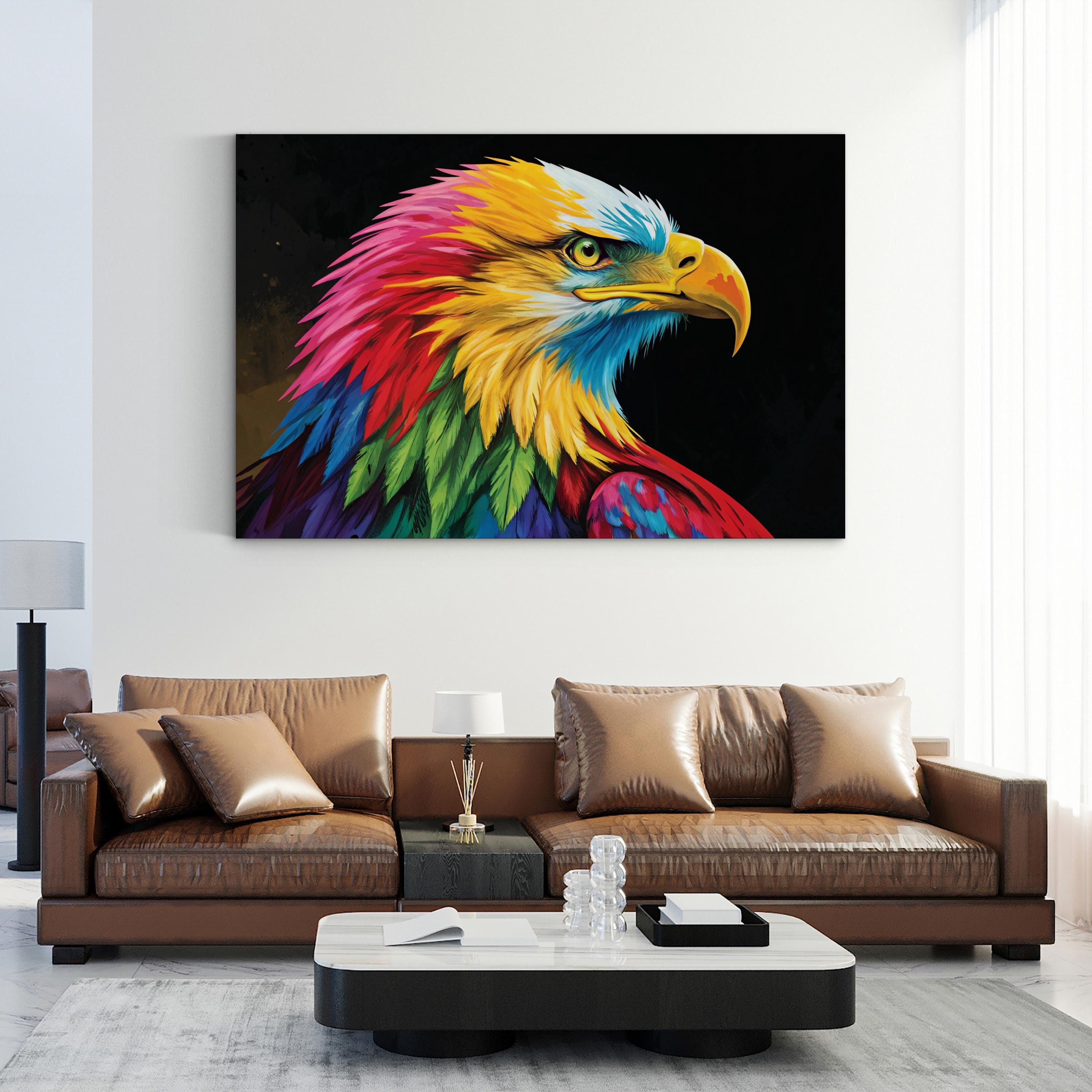 Bald Eagle Wall Art by Dean Russo – Contemporary Pop Art Wildlife Canvas