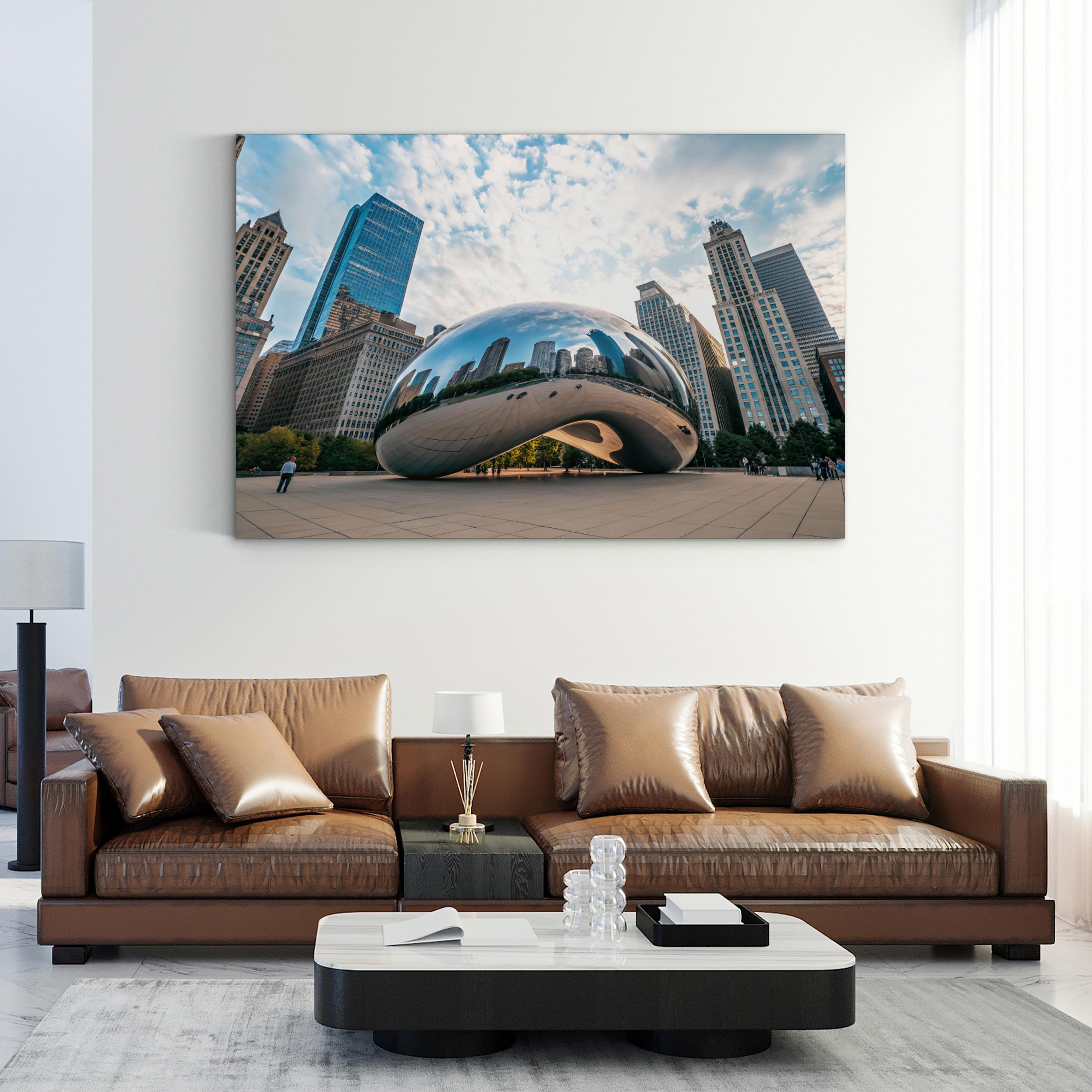 Cloud Gate in Millennium Park: Chicago Cityscape Photography