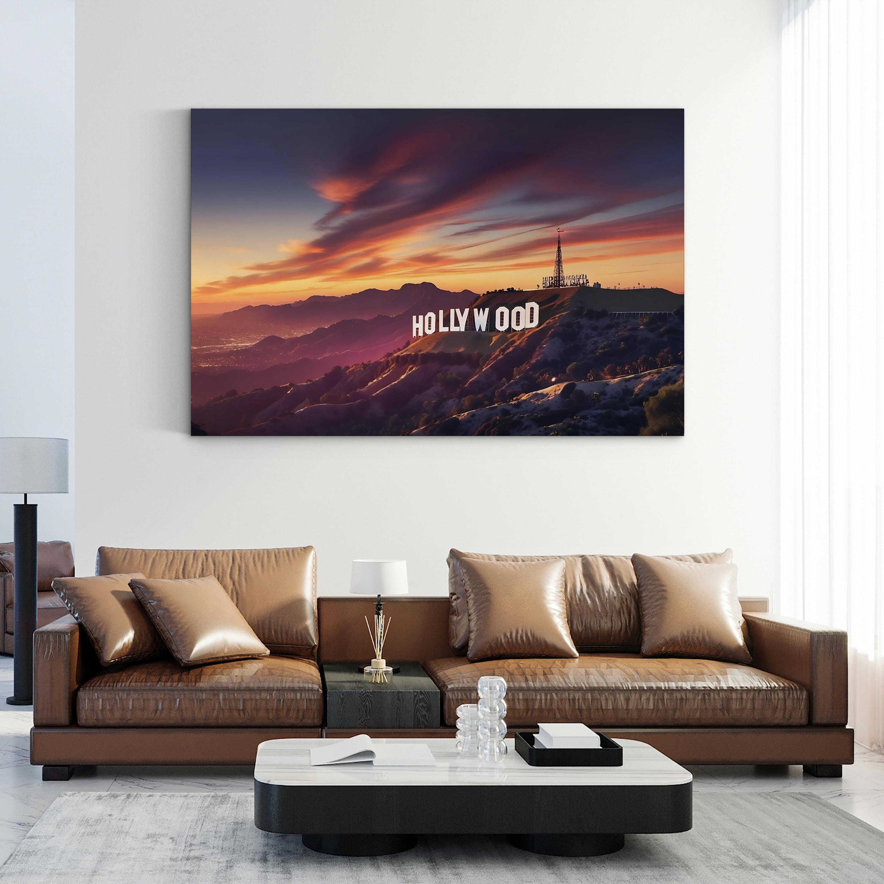 Hollywood Sign at Sunset Wall Art