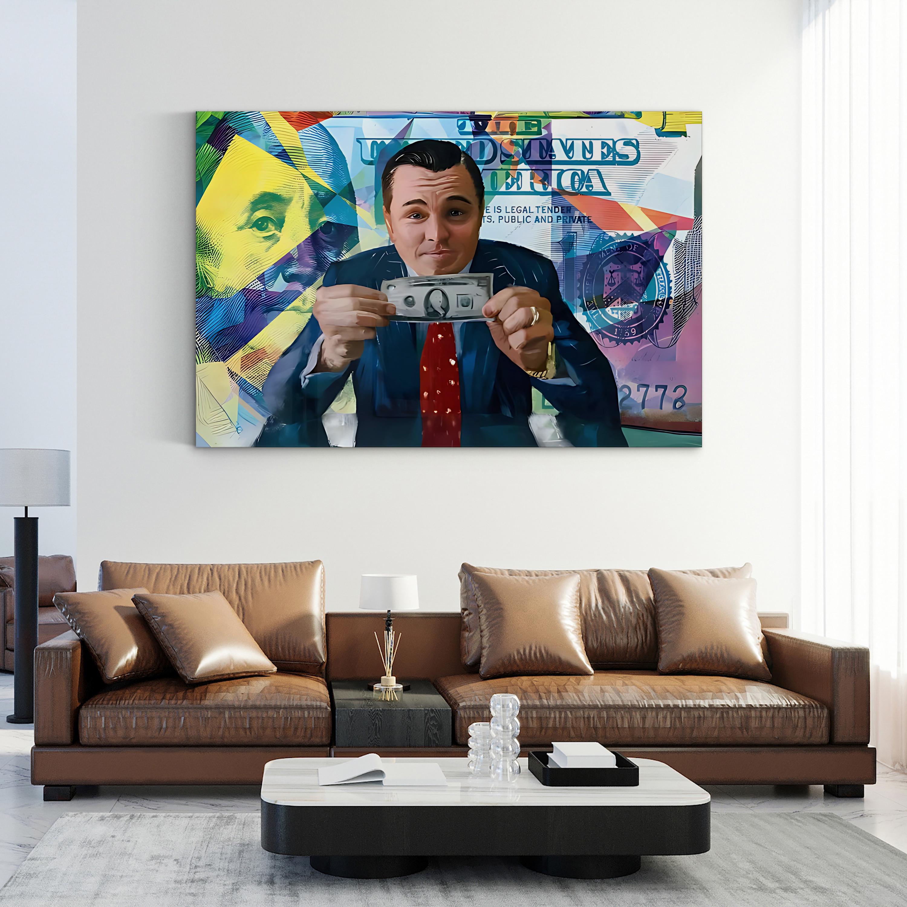 Money-Themed Pop Art Canvas Wall Art | Wall Street–Inspired Abstract Finance Artwork