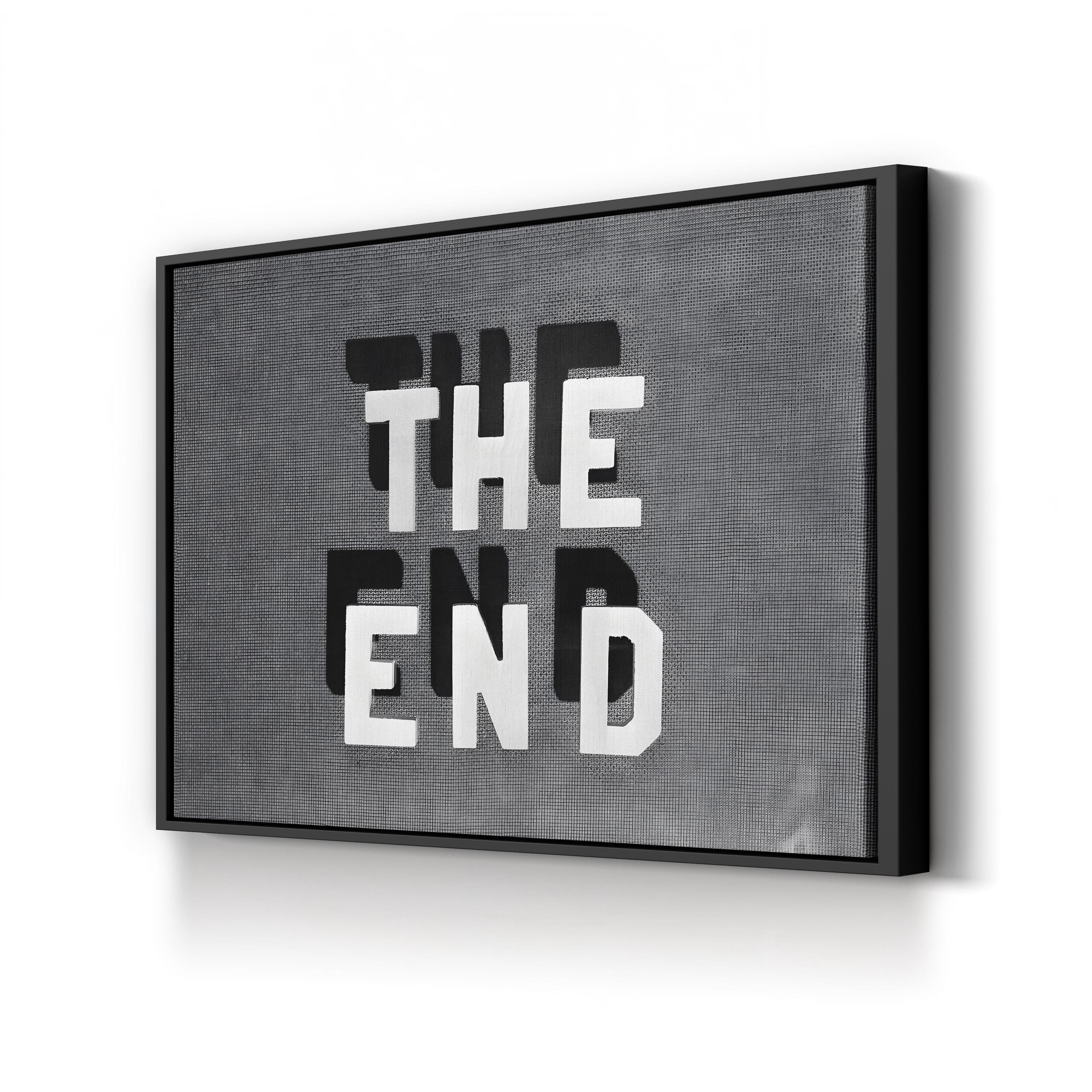 Film Noir 'The End', 1930s – Period Illustration Wall Art | Vintage Cinema Canvas Print