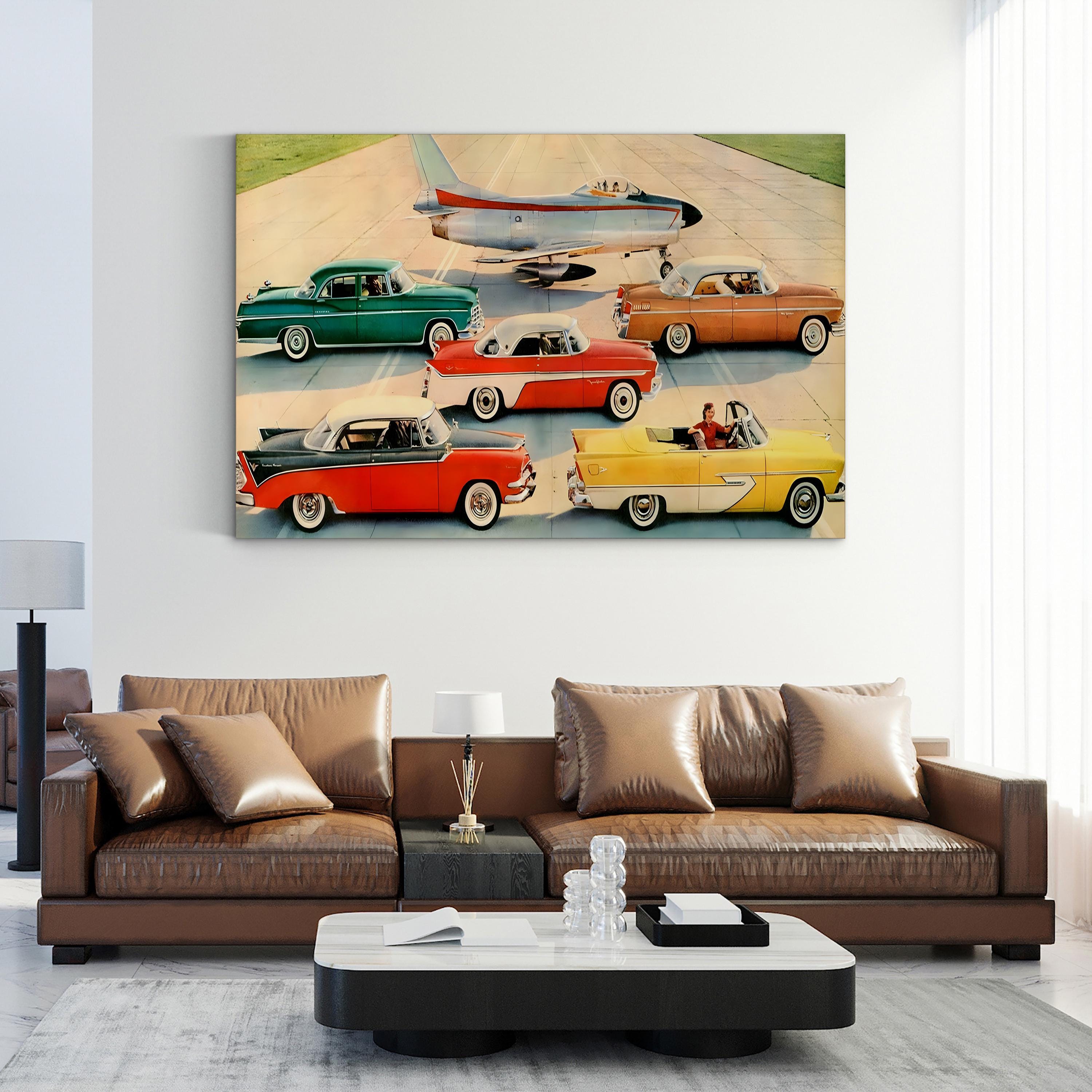 1950s Chrysler Jet Car Ad – Period Advertisement Wall Art | Mid-Century Automotive Canvas Print