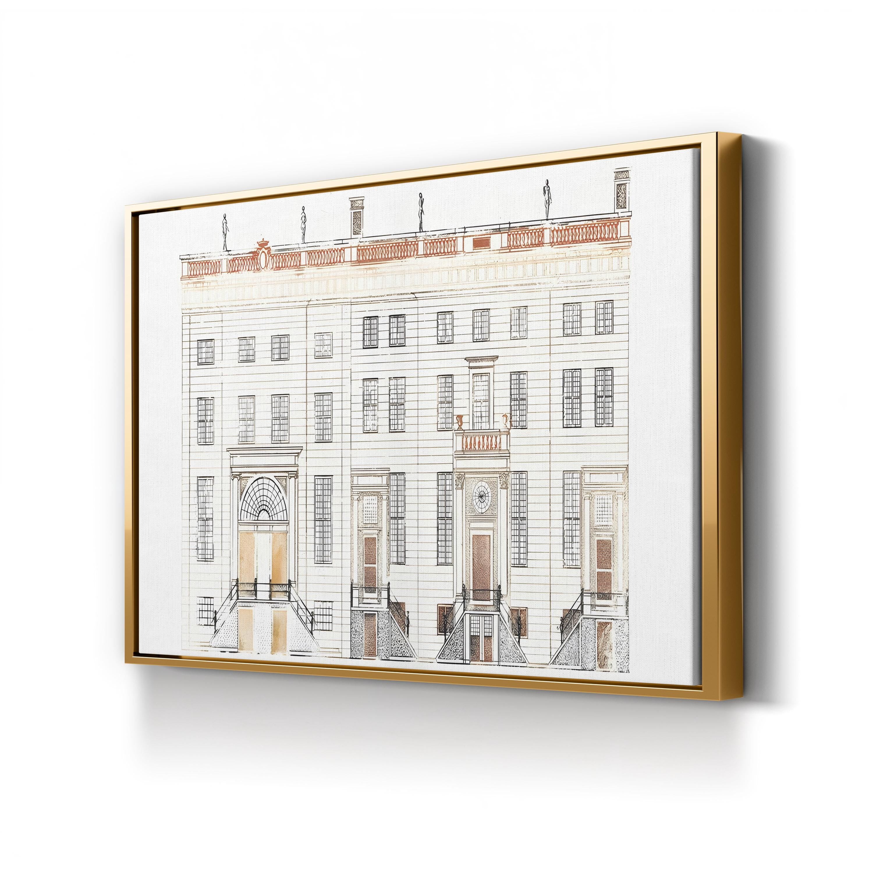 Amsterdam Canal Houses V Wall Art by Johan Teyler – Dutch Architectural Cityscape Print