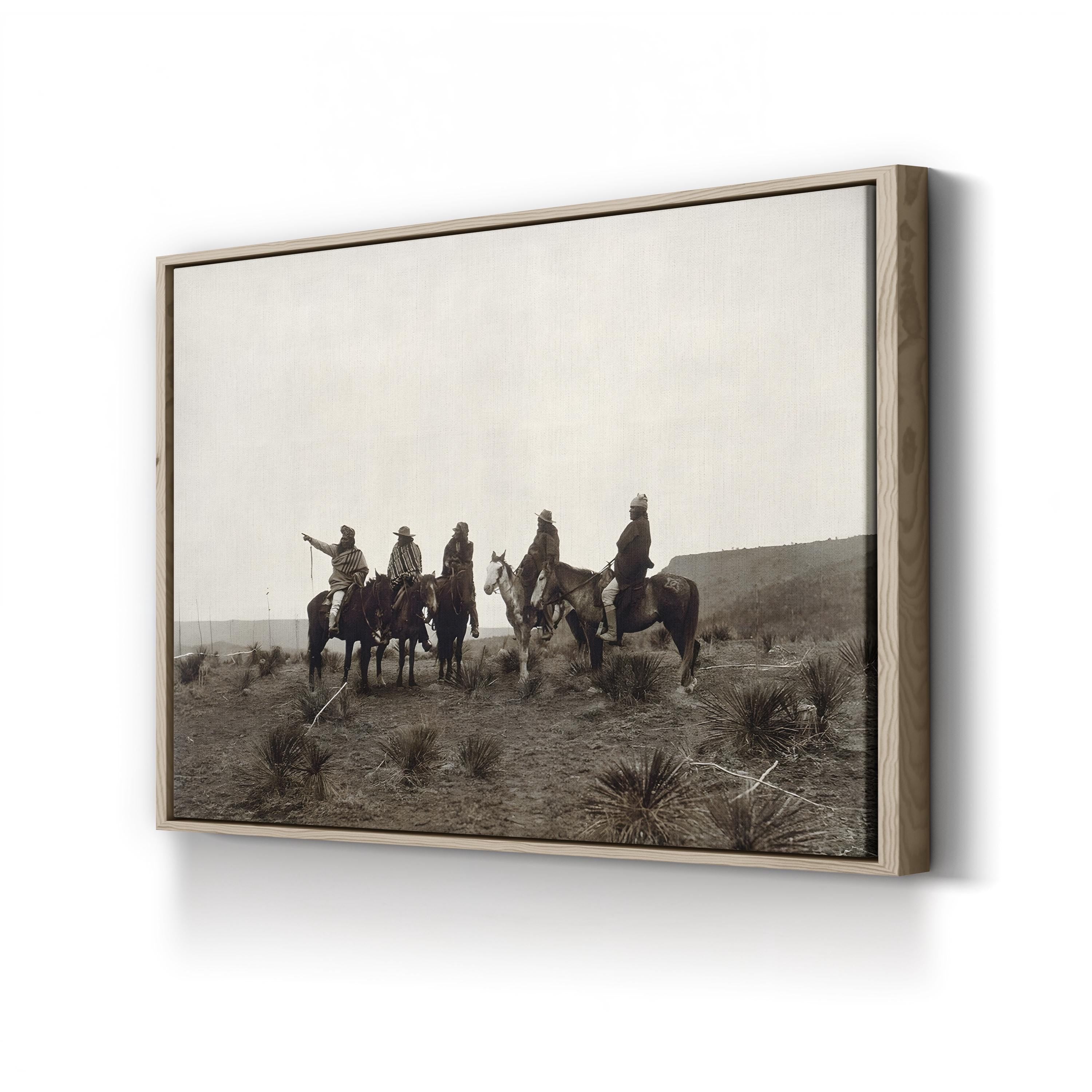Vintage Apache Portrait Canvas Print: The Lost Trail, c.1903