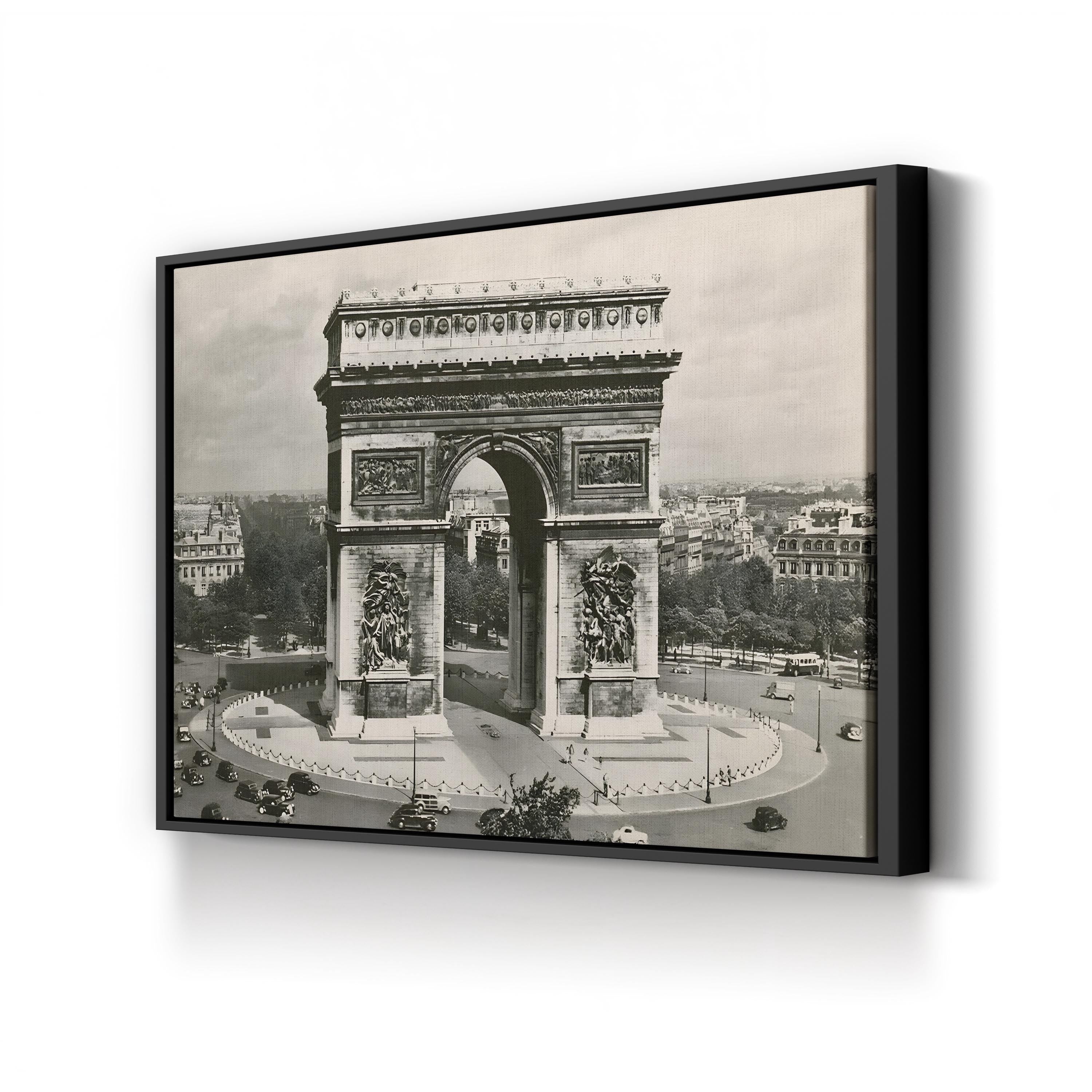 Arc de Triomphe Wall Art by Alan Paul – Vintage Paris Architectural Photograph