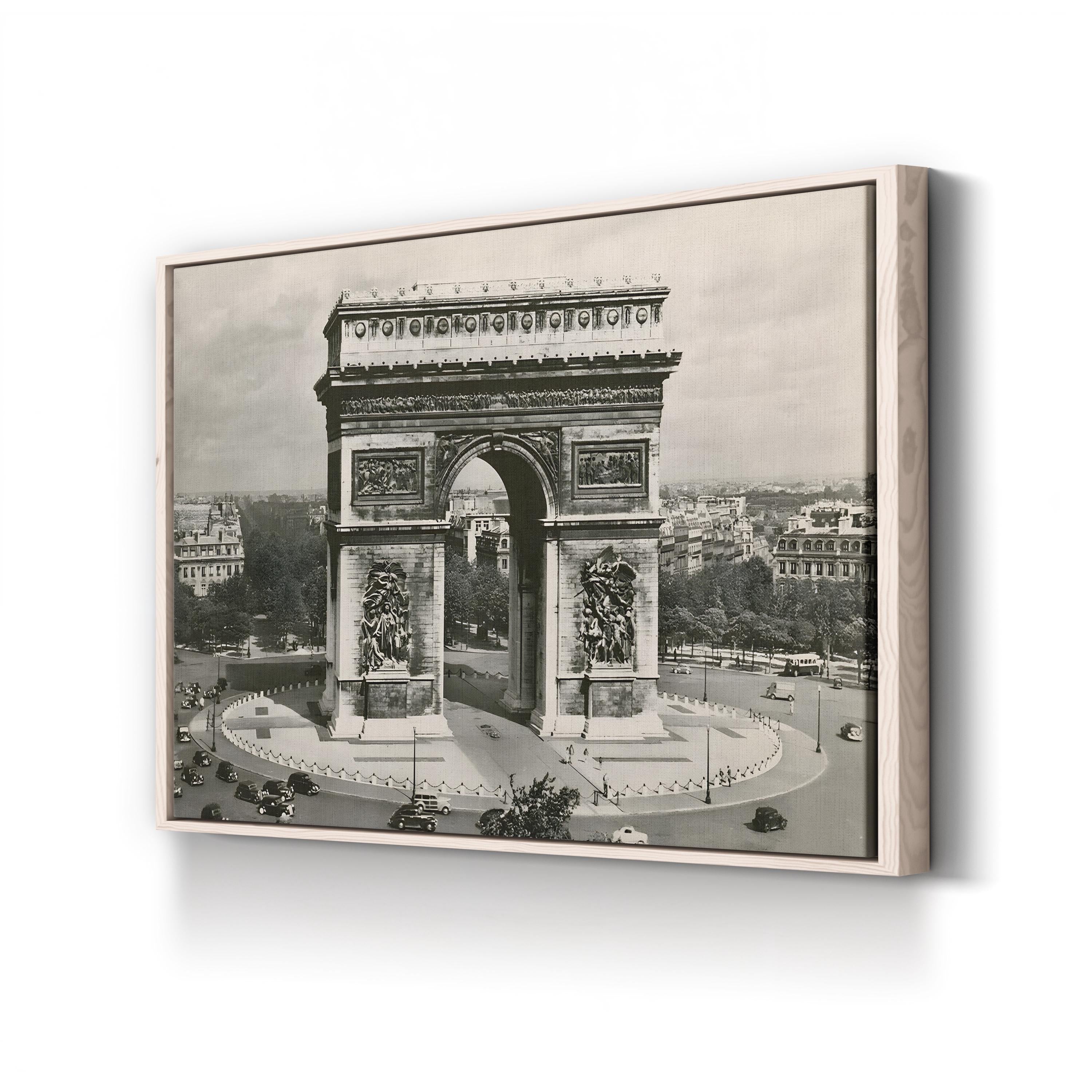 Arc de Triomphe Wall Art by Alan Paul – Vintage Paris Architectural Photograph