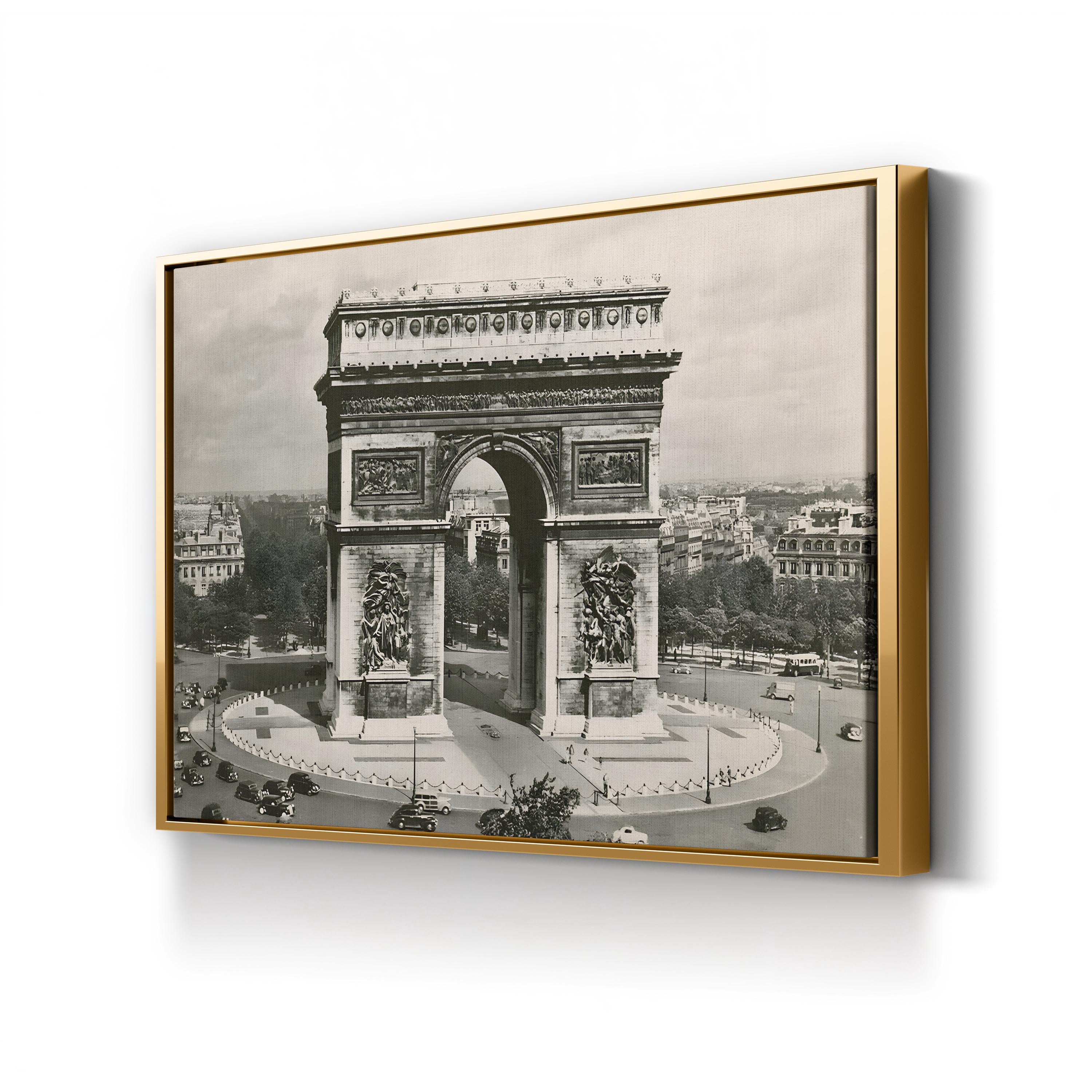 Arc de Triomphe Wall Art by Alan Paul – Vintage Paris Architectural Photograph