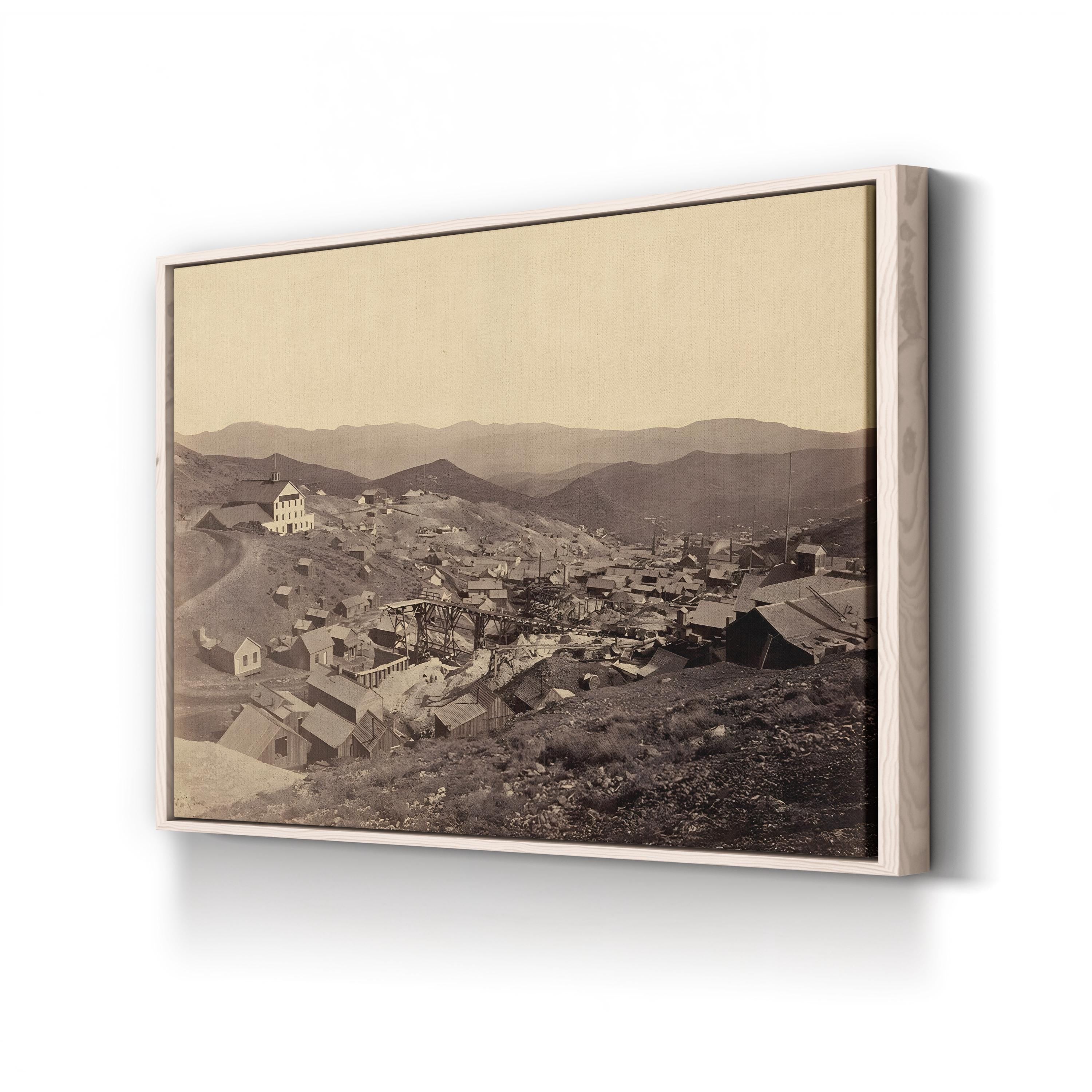 A View of Gold Hill, Nevada, 1867 Wall Art | Vintage Western Mining Landscape by Timothy O’Sullivan