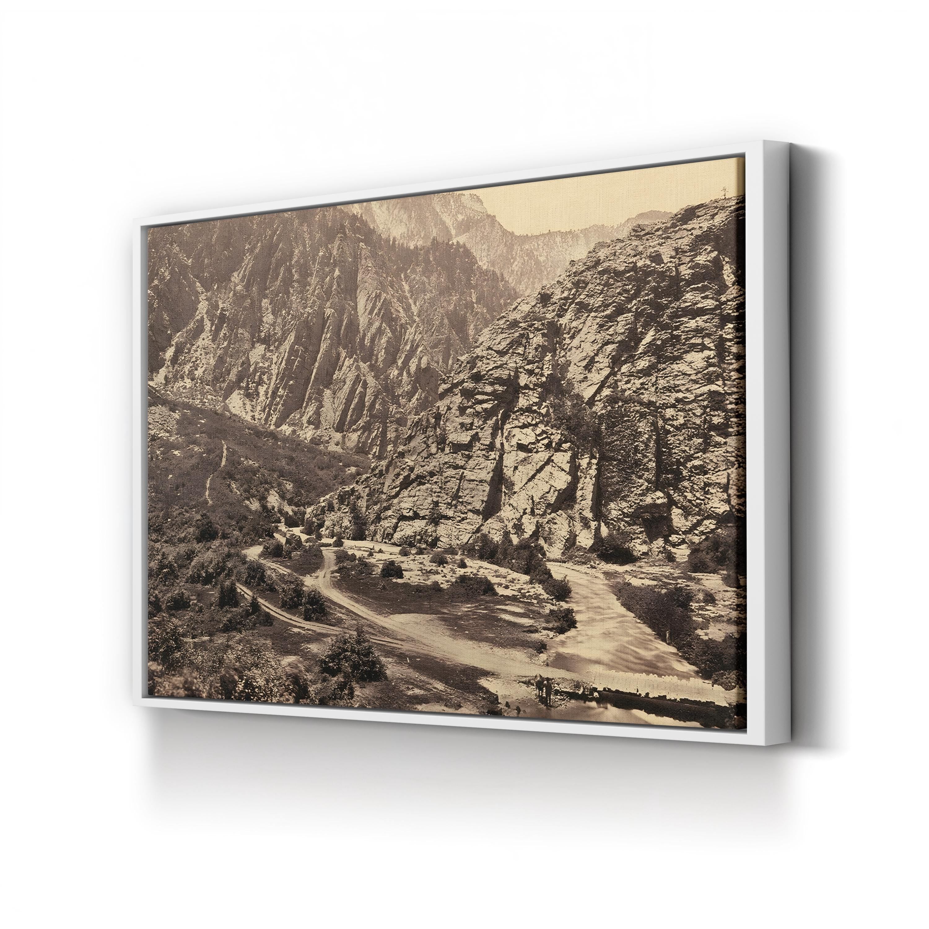 Big Cottonwood Canyon, Utah, 1869 Wall Art by Timothy O'Sullivan