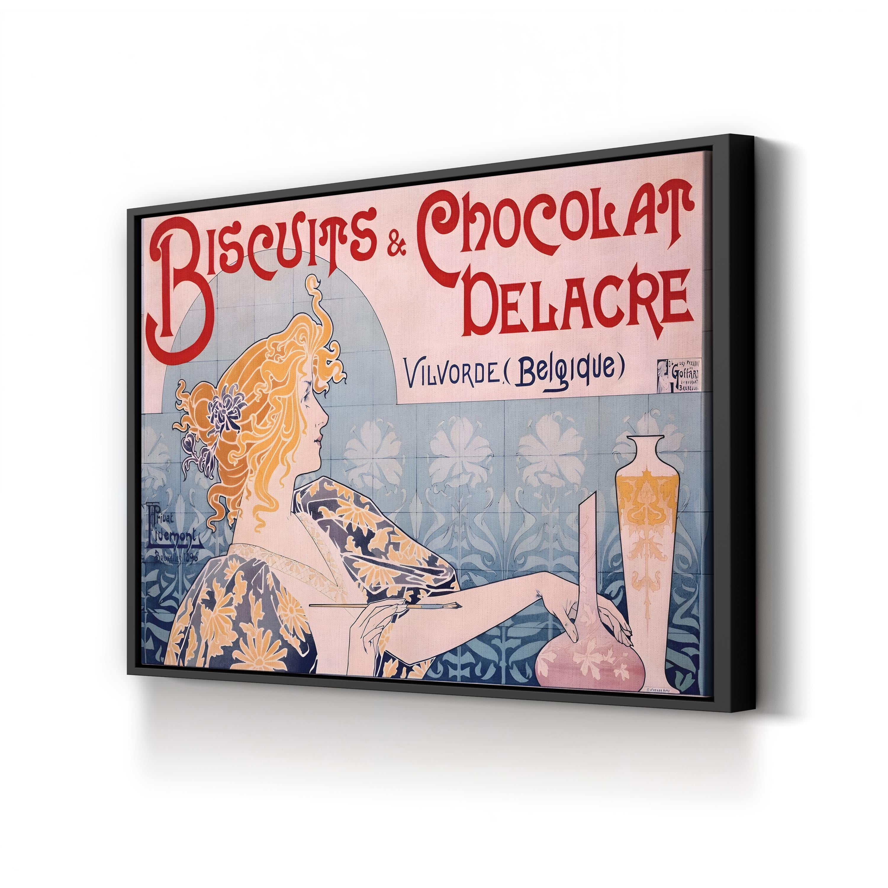 Biscuits & Chocolate Delacre Poster, Archivea Art Nouveau Wall Art