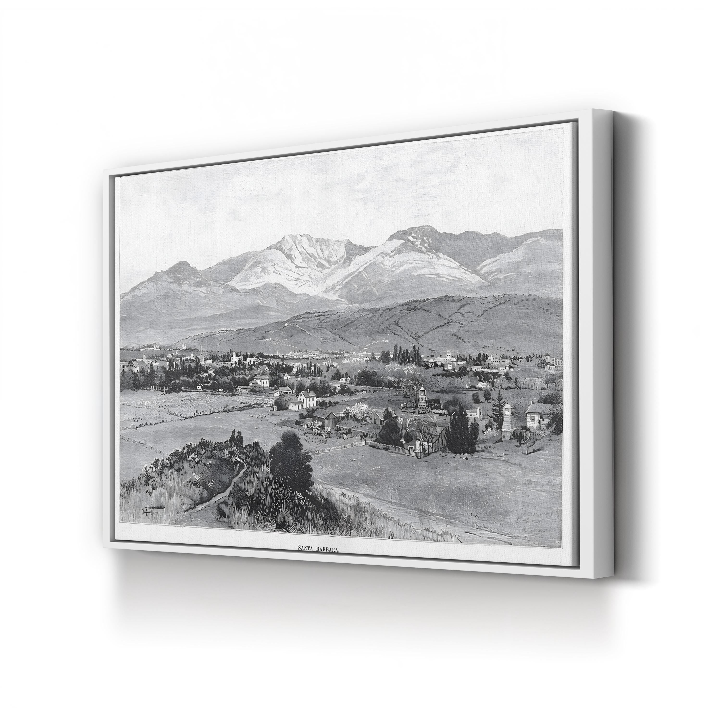 Santa Barbara Coast, c.1900 – Vintage Photography Wall Art | California Canvas Print