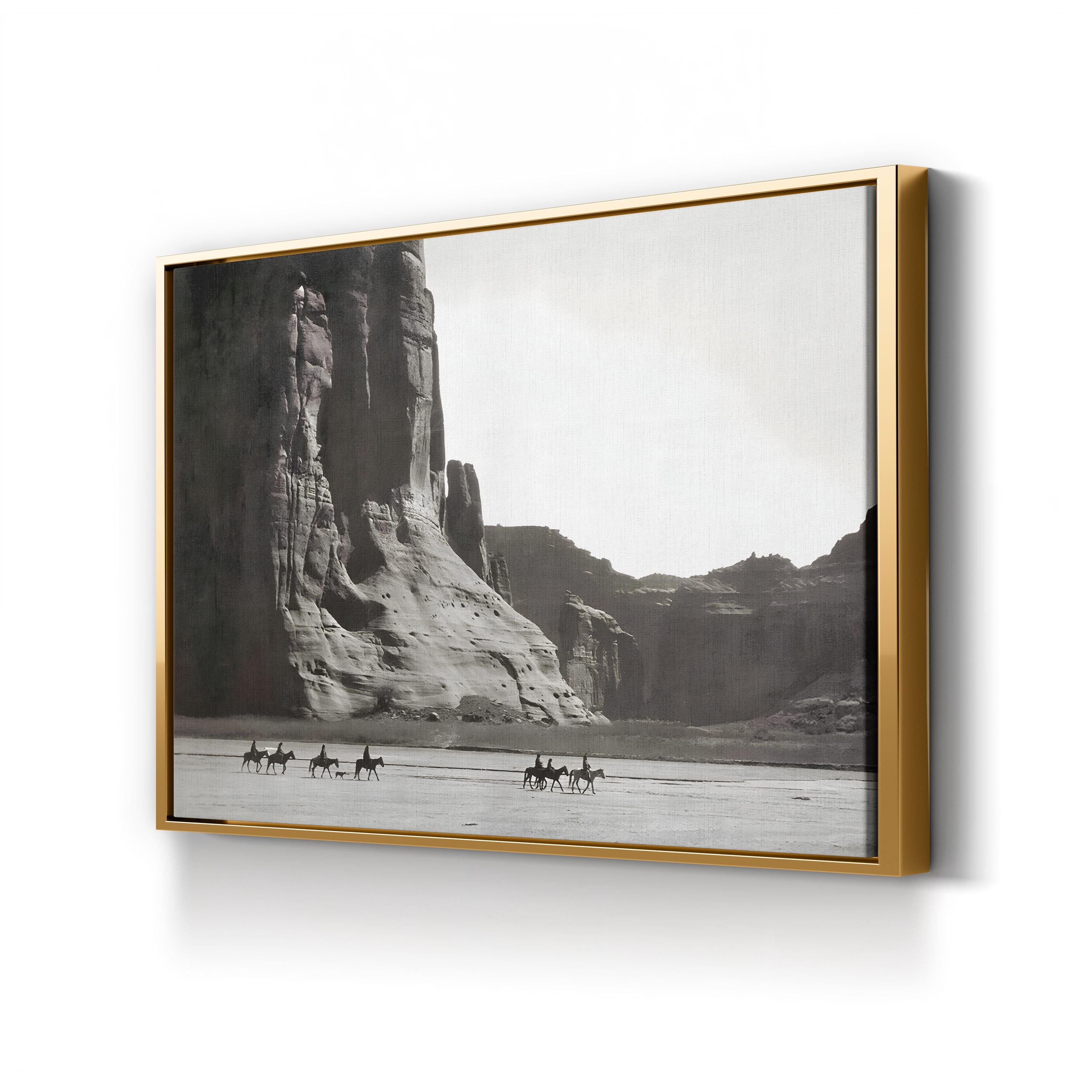 Canyon de Chelly, 1904 Wall Art – Black and White Western Landscape by Edward S. Curtis