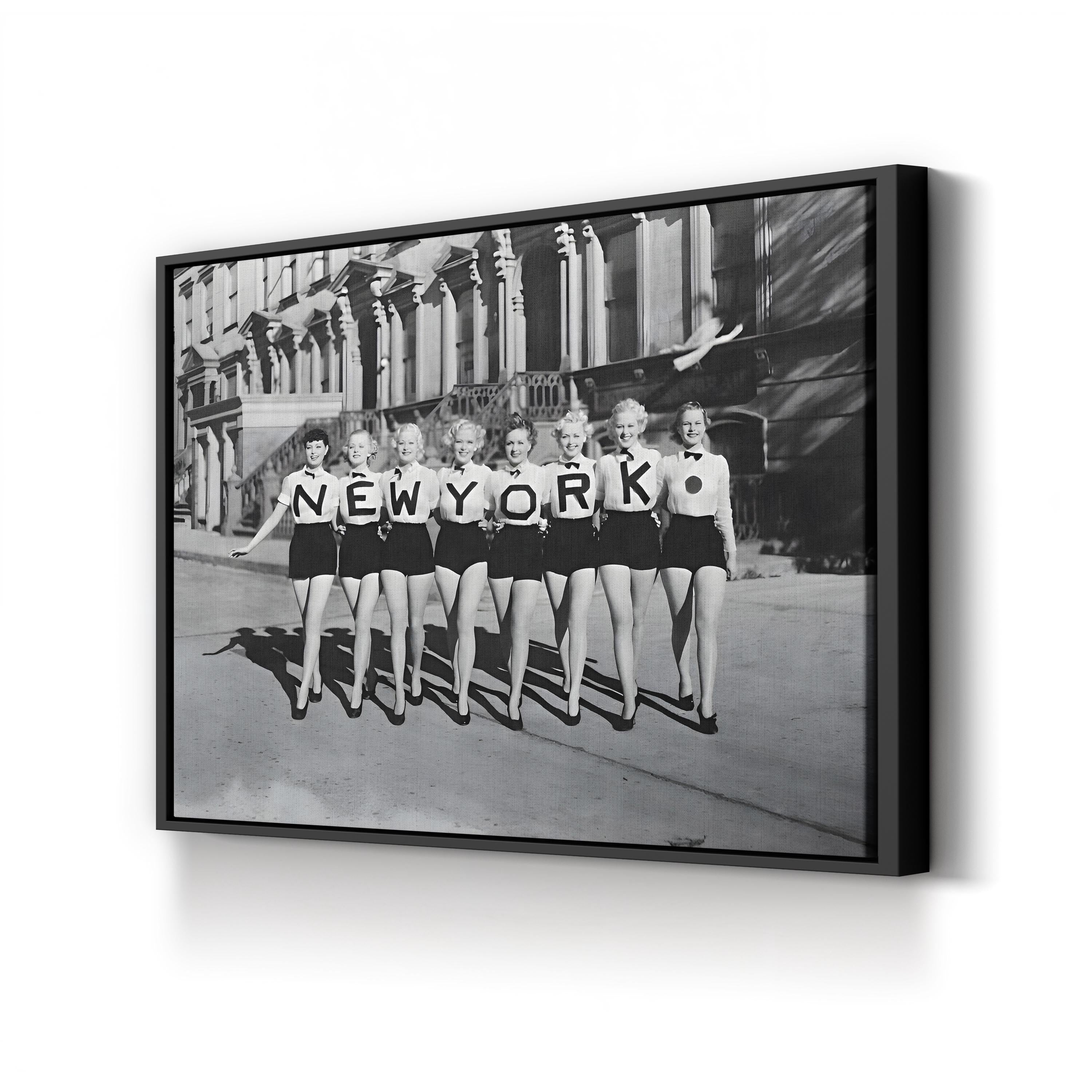 Broadway Chorus Line 'NEW YORK', 1940s – Vintage Photography Wall Art | NYC Theatre Canvas Print