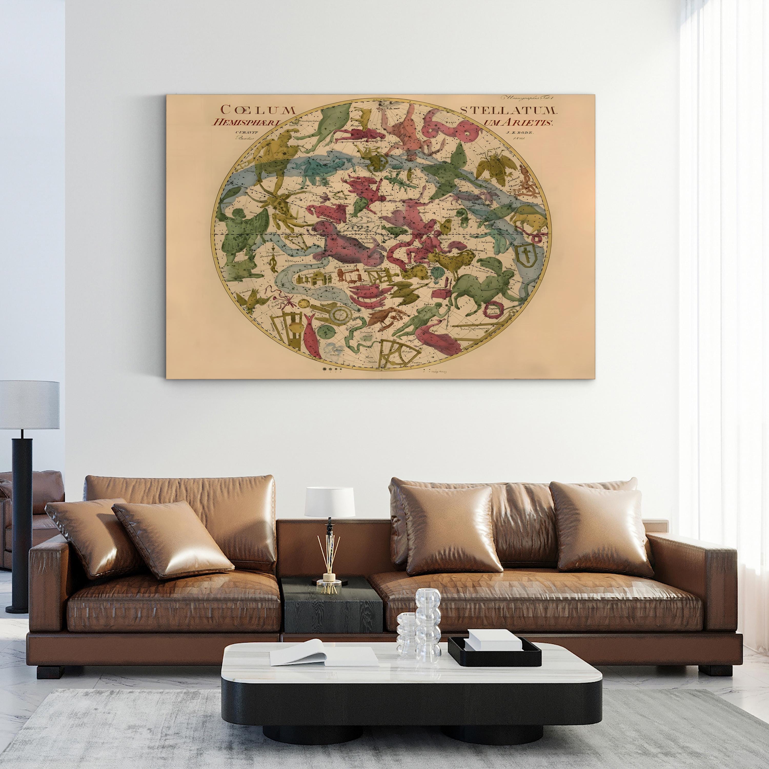 Coelum Stellatum Wall Art by Grand Archives – Antique Celestial Star Map Illustration