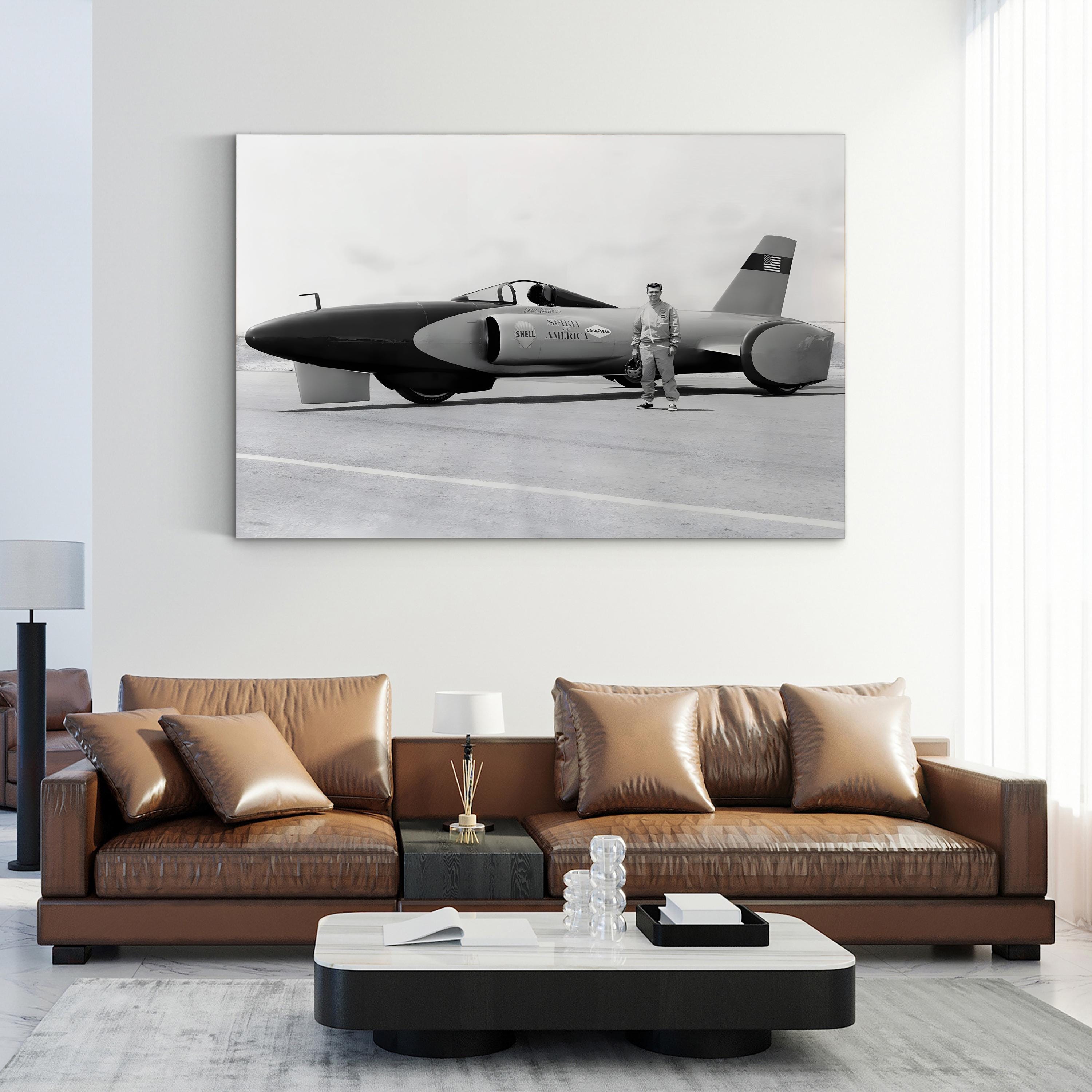 Spirit of America – Vintage Photography Wall Art | Land Speed Record Canvas Print