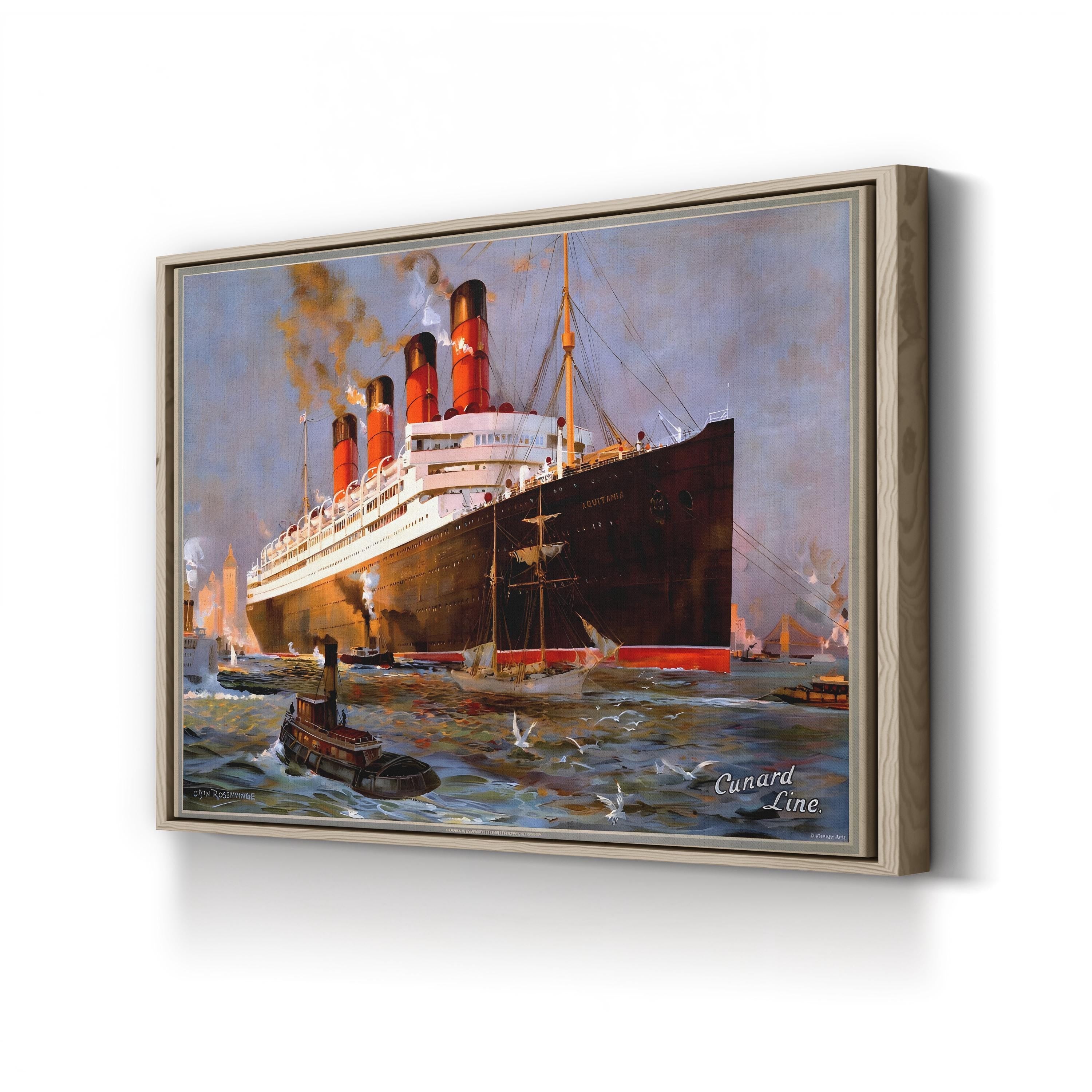 Cunard Oceanliner Aquitania, New York Wall Art – Posters, Archivea