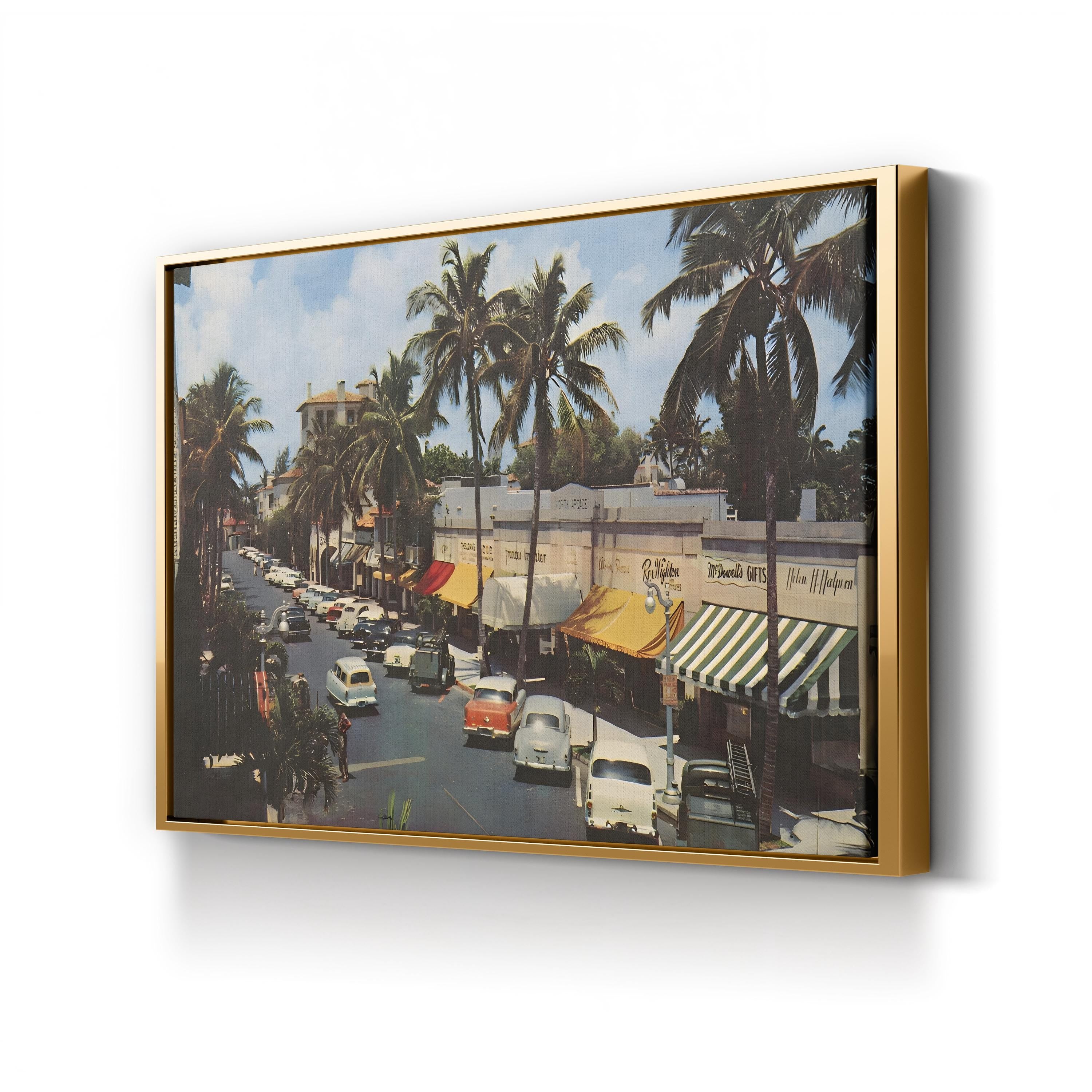 Florida Postcard IV Wall Art — Wild Apple Portfolio Vintage Coastal Illustration