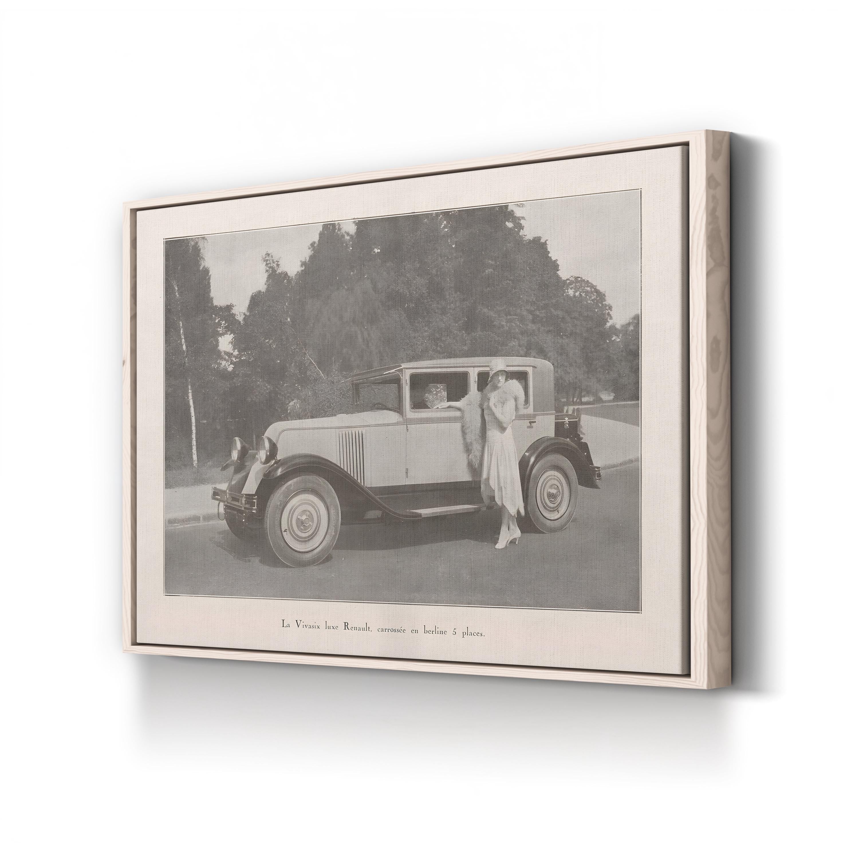 Vintage French Country Drive – Vintage Photography Wall Art | Classic Automobile Canvas Print