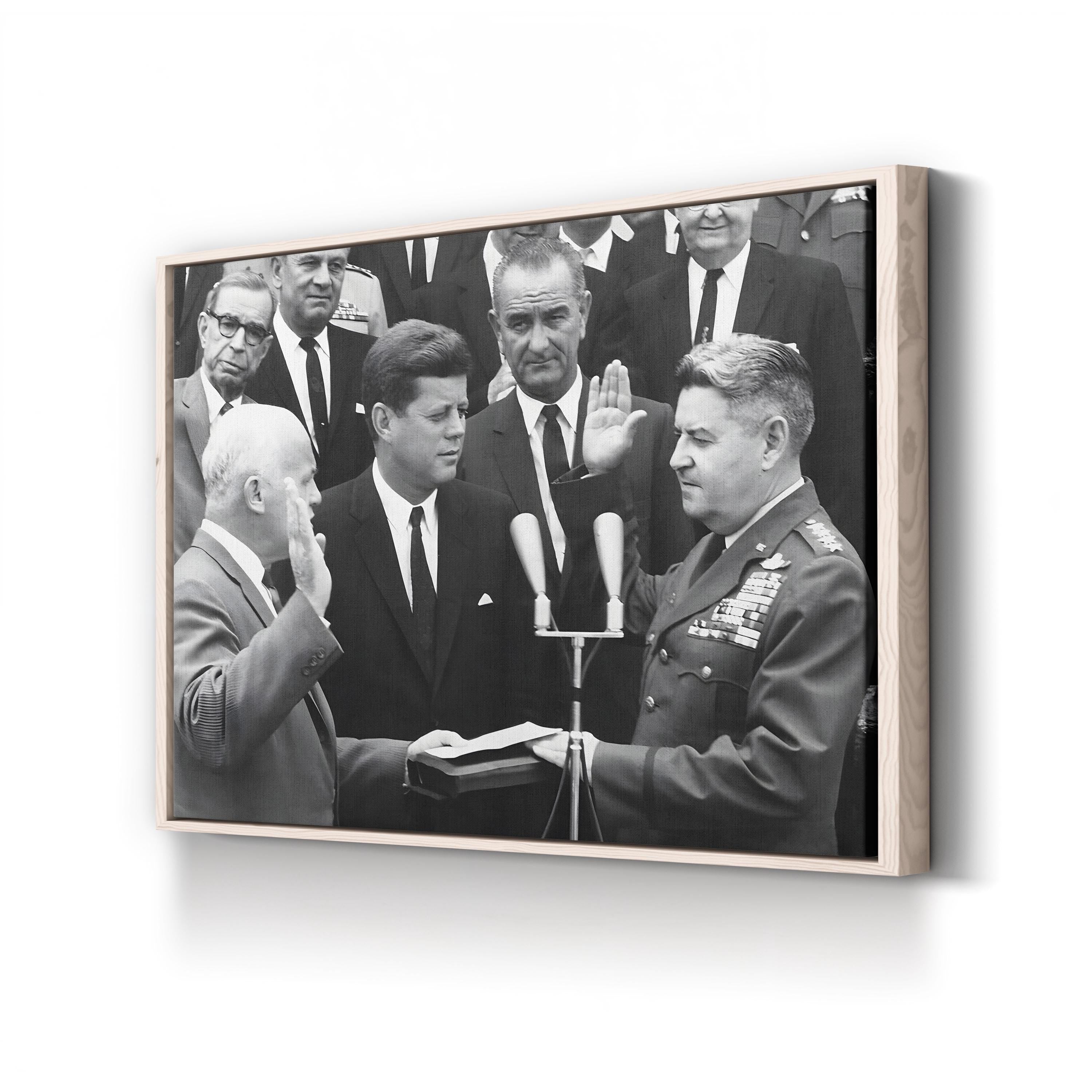 General Curtis LeMay and President Kennedy | 1960s American Political History Wall Art