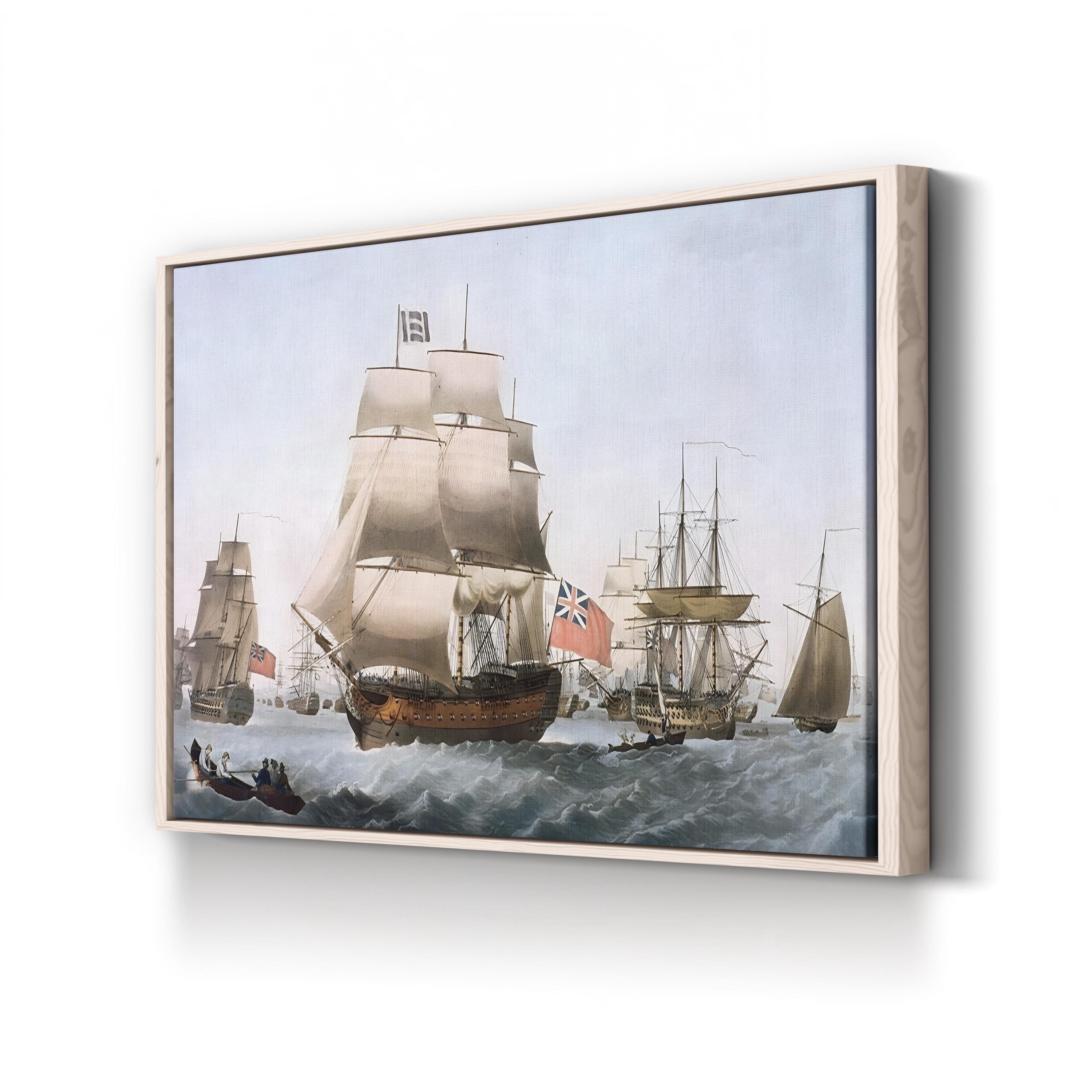 HMS Victory, 1806 British Warship Canvas Wall Art | English School Naval Painting