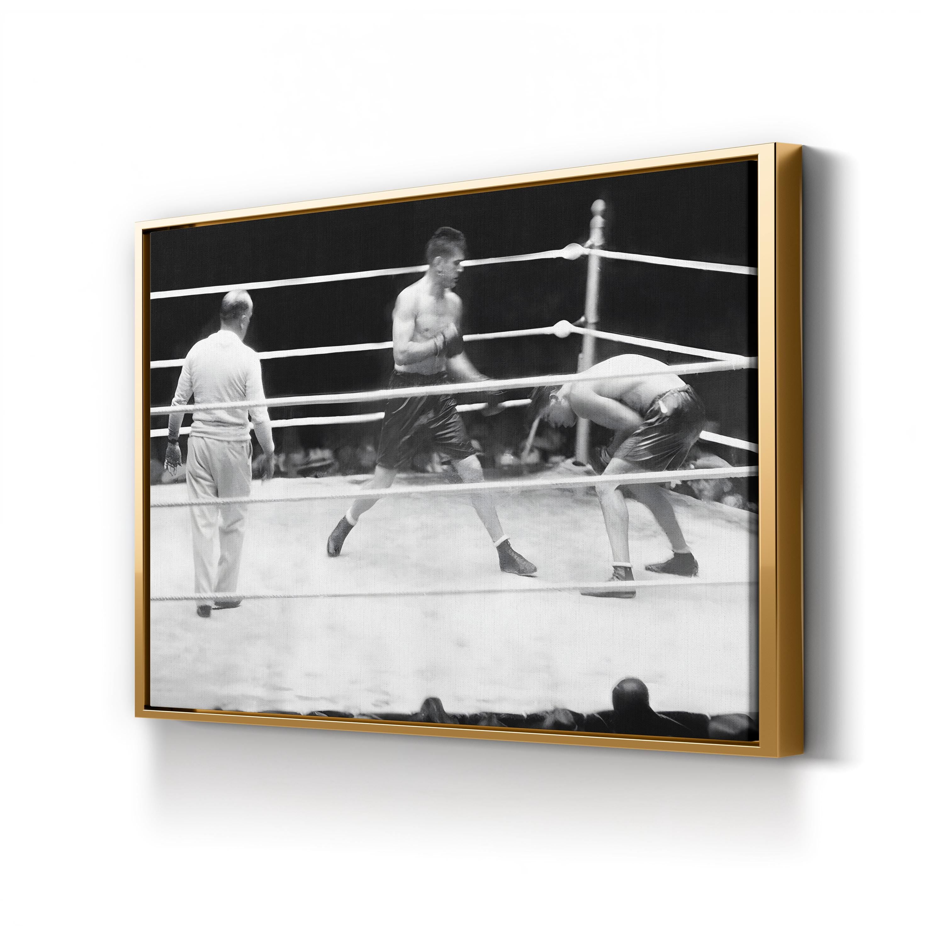 Jack Dempsey vs Gene Tunney 1926 Heavyweight Title Fight Boxing Wall Art
