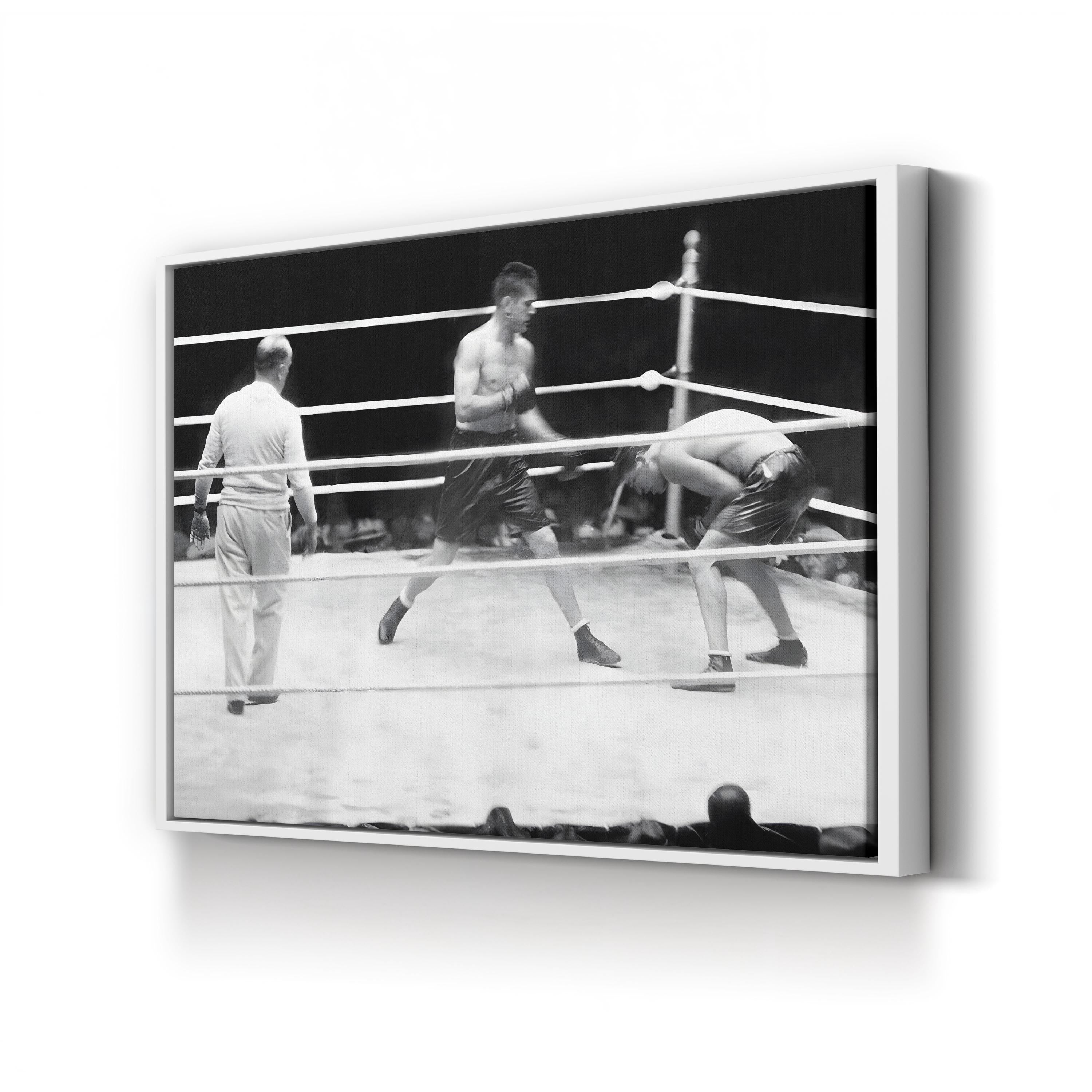 Jack Dempsey vs Gene Tunney 1926 Heavyweight Title Fight Boxing Wall Art