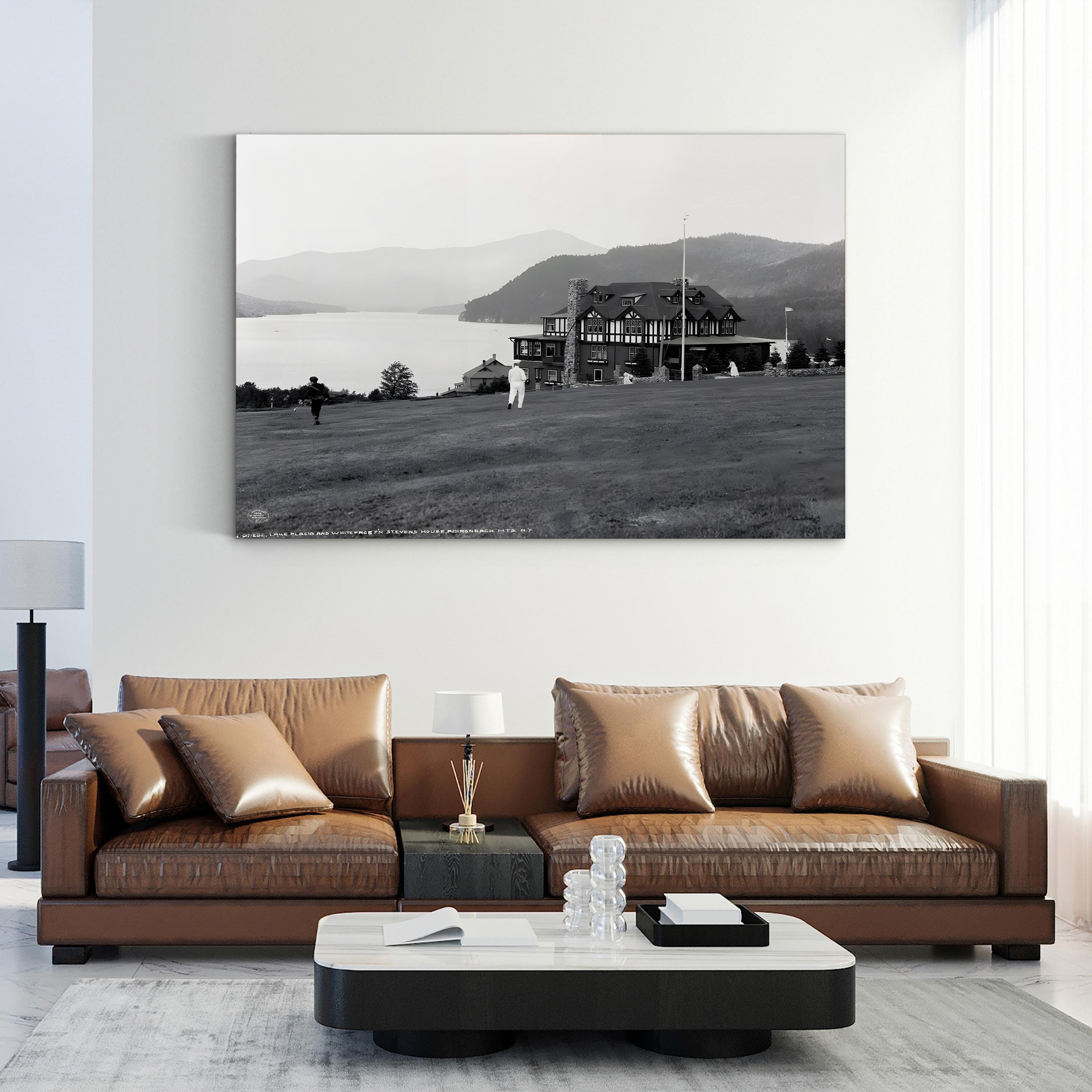 Lake Placid and Whiteface Mountain, Adirondack Mountains, New York (c.1909) Wall Art