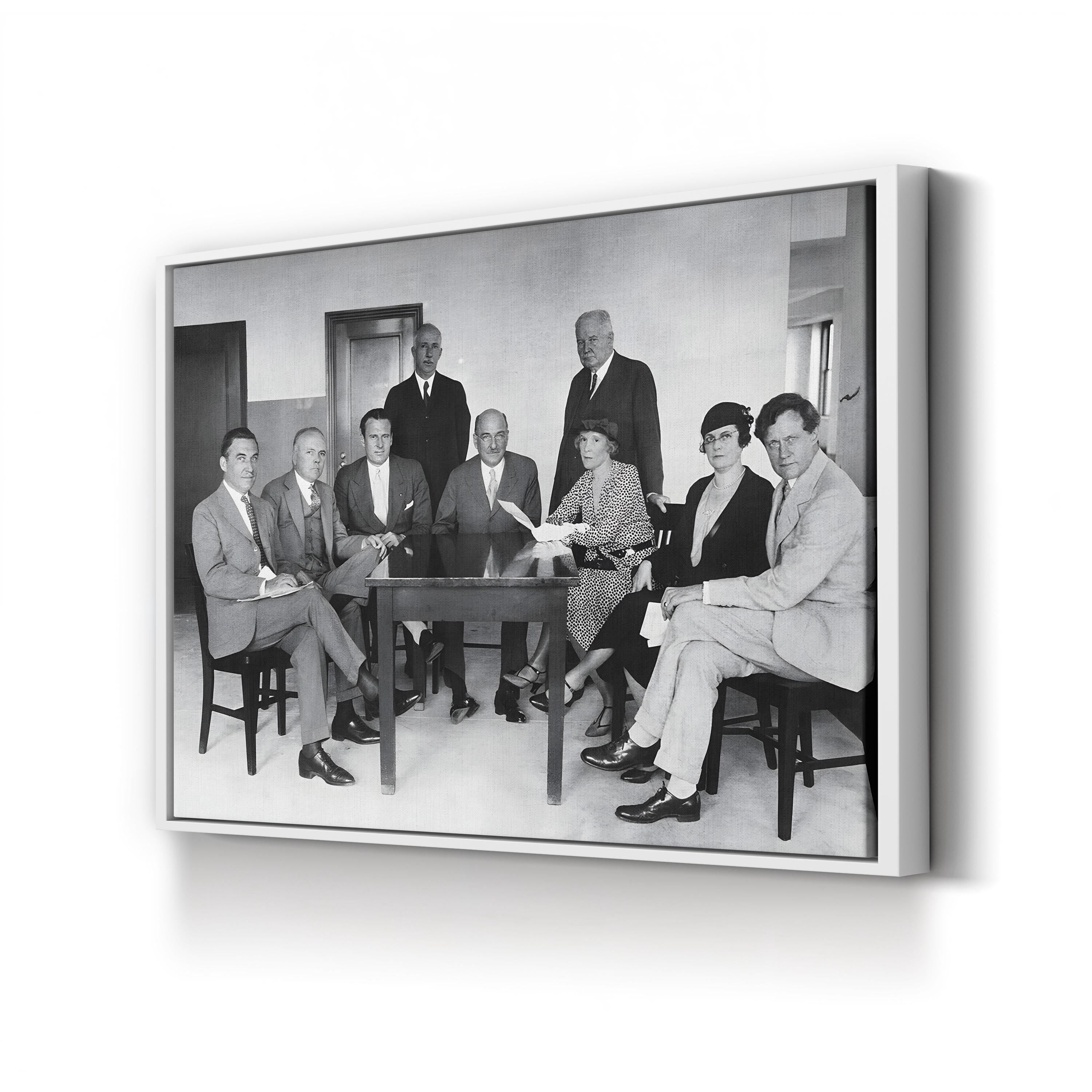 Anti-Prohibition Leaders, 1930s – Vintage Photography Wall Art | Black & White Political Canvas Print