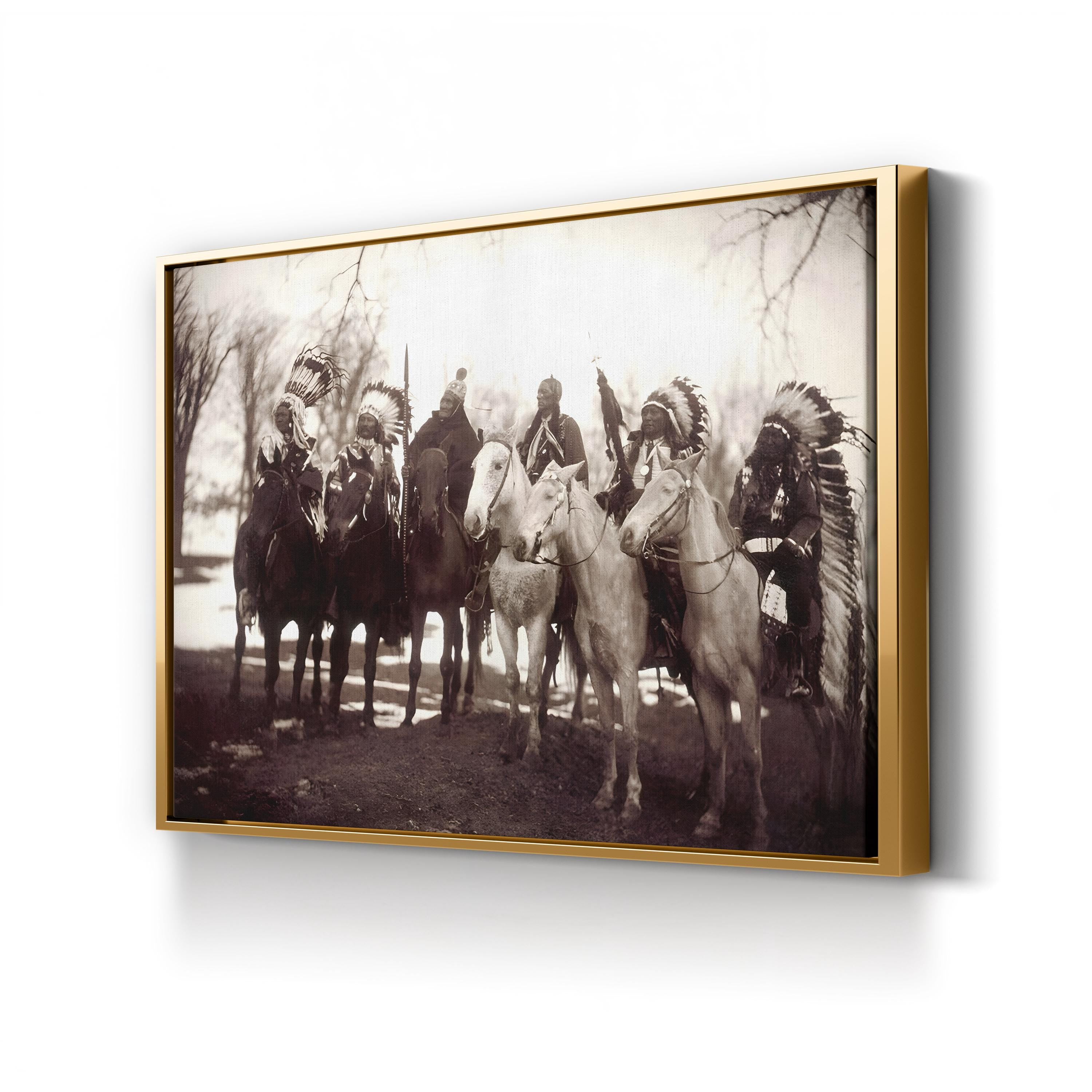Native American Chiefs, c.1900 – Edward S. Curtis Vintage Photographic Wall Art