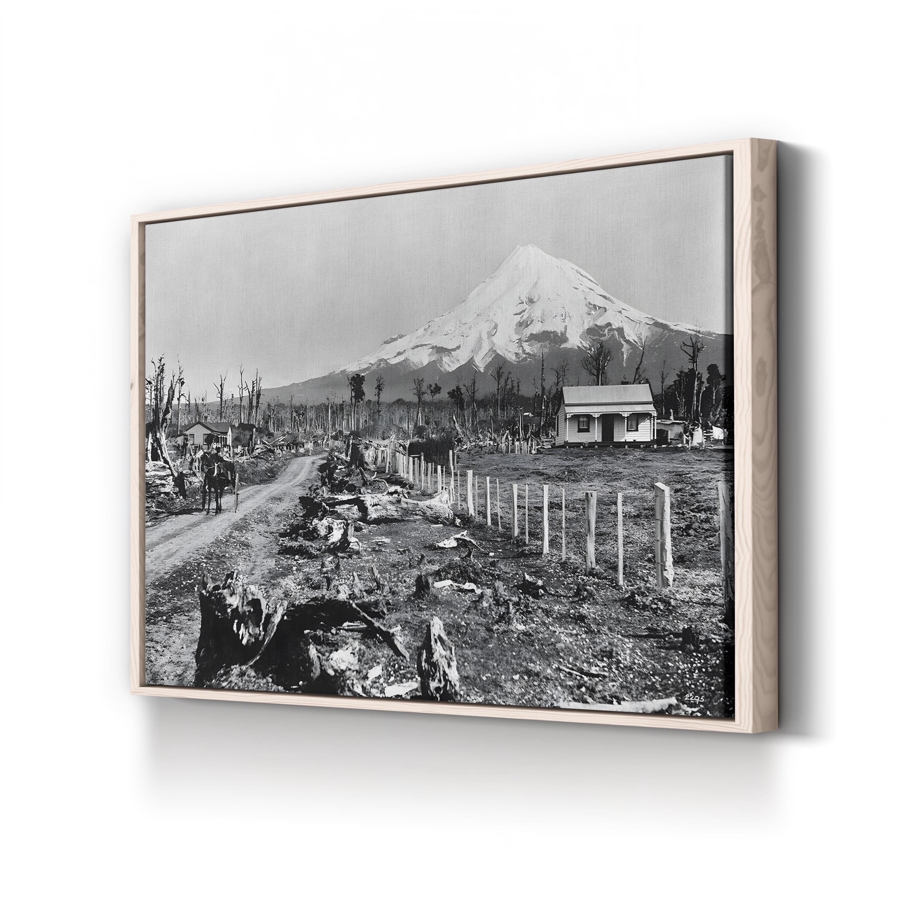 Mount Taranaki, New Zealand c.1910 – Vintage Photography Wall Art | Landscape Canvas Print
