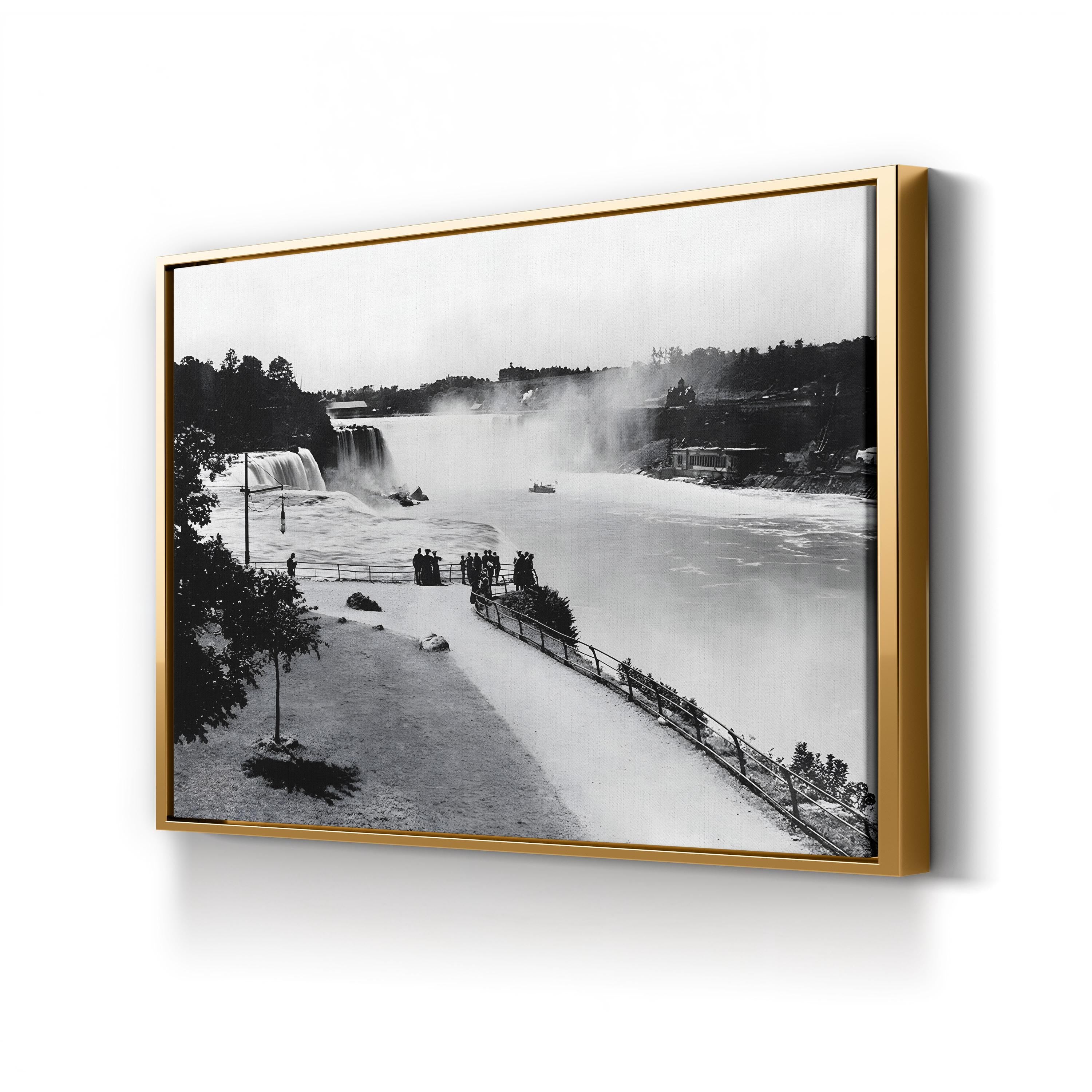 Niagara Falls, 1905 – Vintage Black and White Scenic Photograph Wall Art