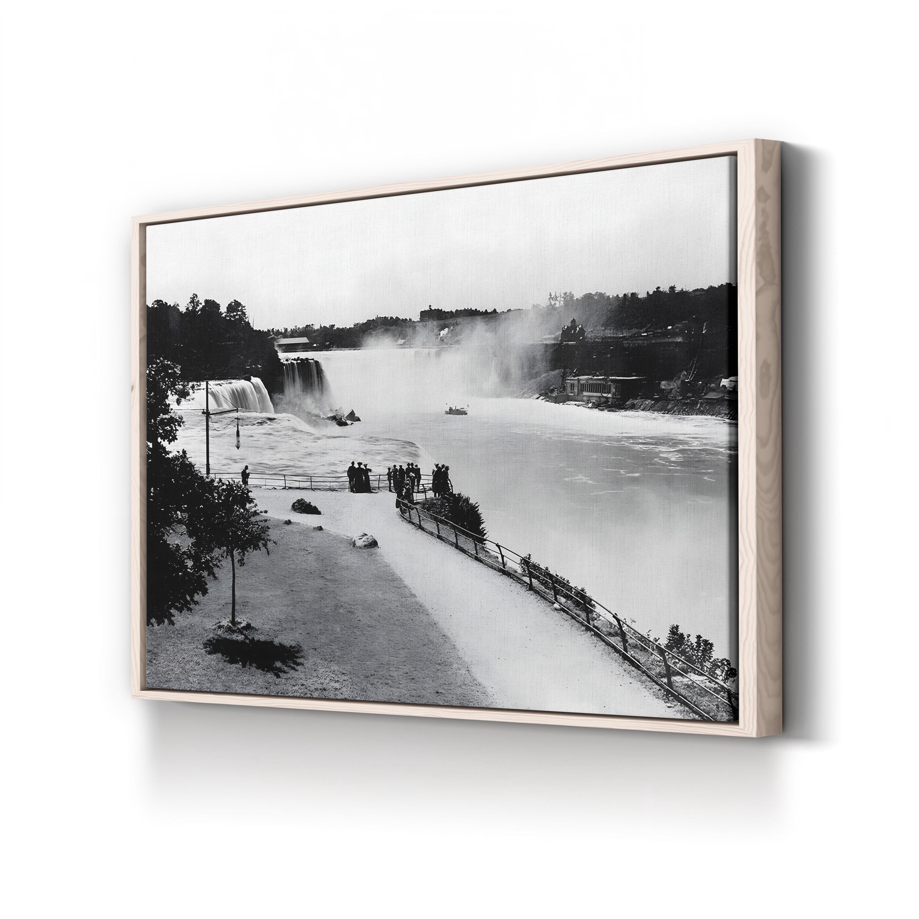 Niagara Falls, 1905 – Vintage Black and White Scenic Photograph Wall Art
