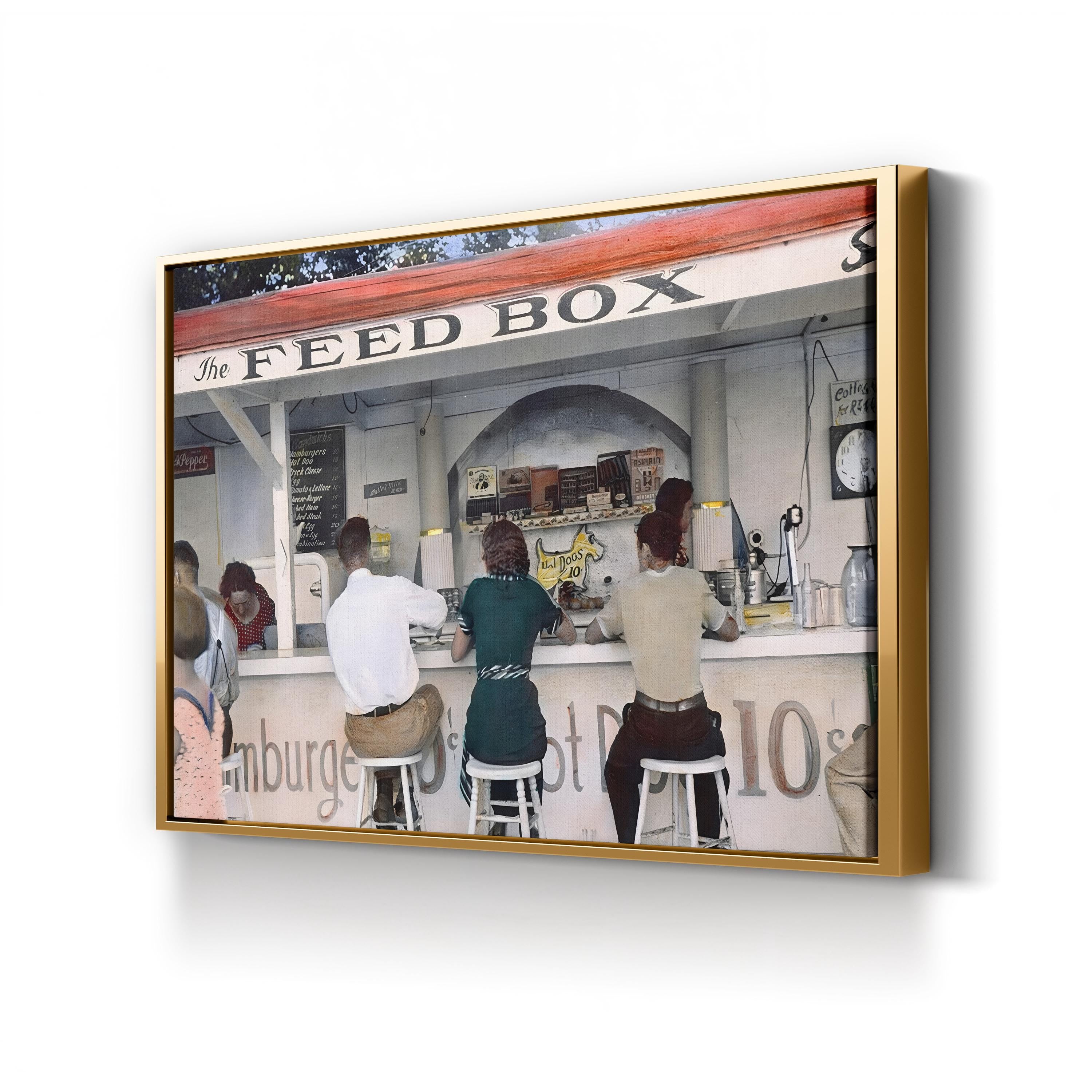 Ohio Luncheonette Diner, 1938 – Vintage Photography Wall Art | Retro Americana Canvas Print