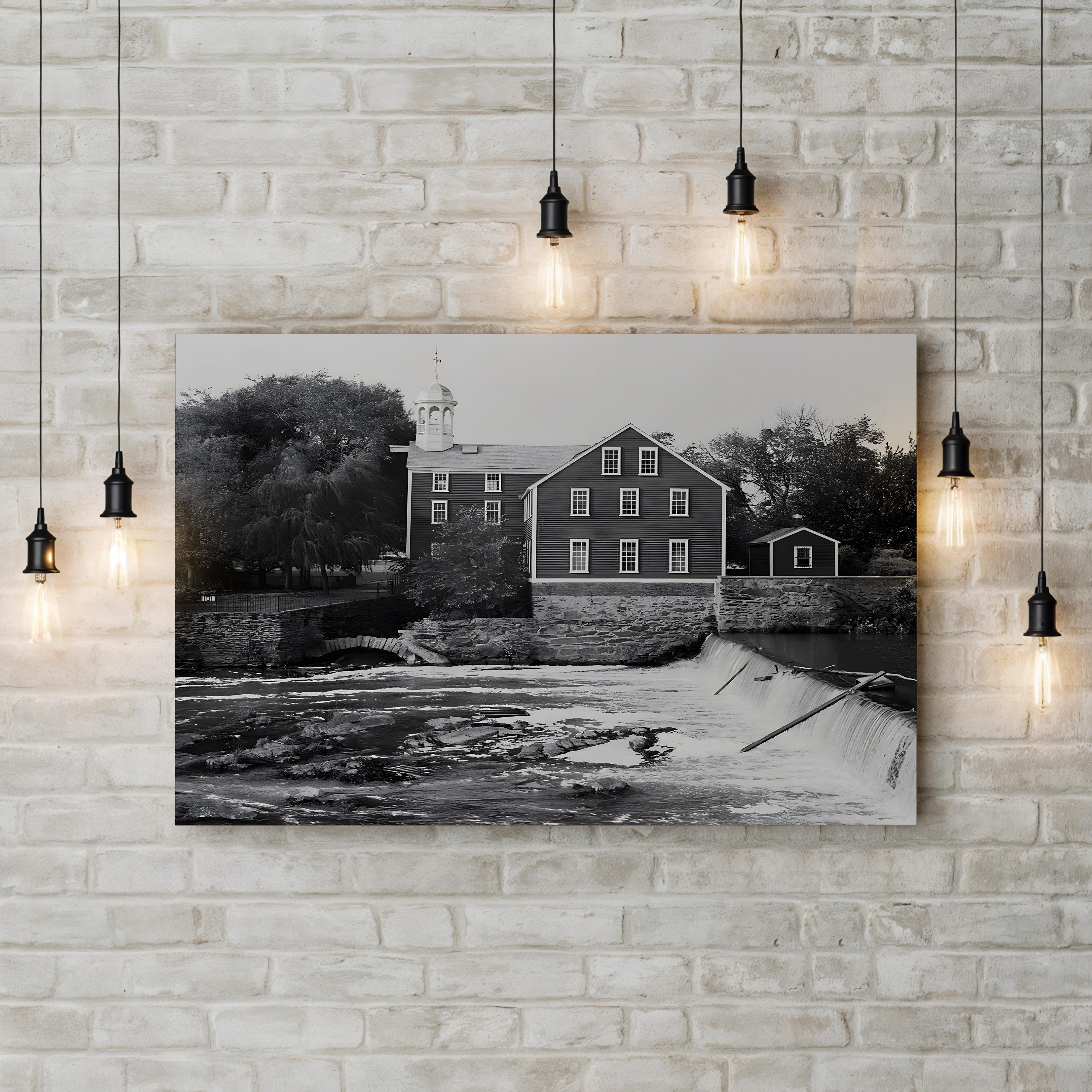 Old Slater Mill, Pawtucket, Rhode Island – Historic American Industrial Wall Art