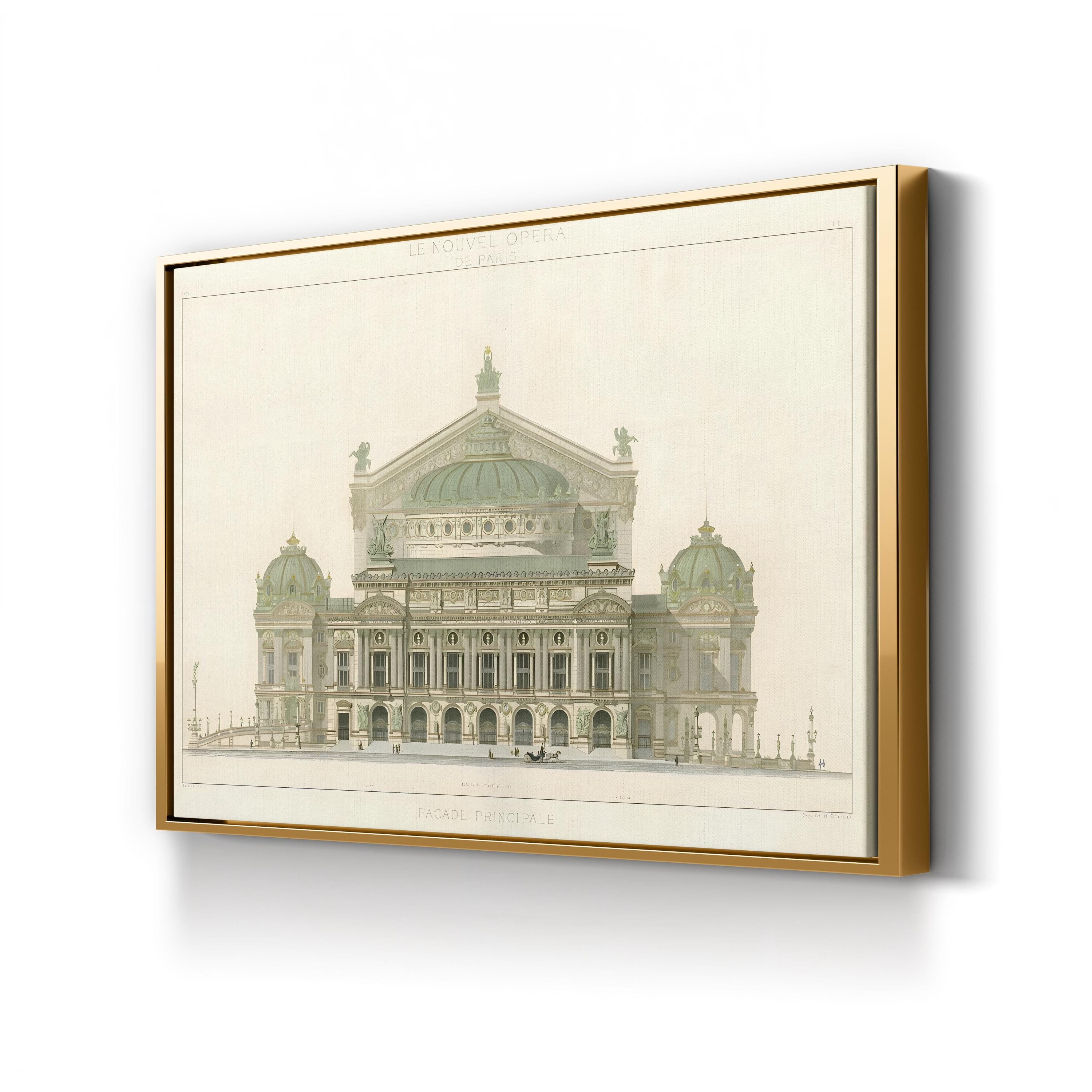 Paris Opera House II – Classical French Architectural Wall Art by Duchampt