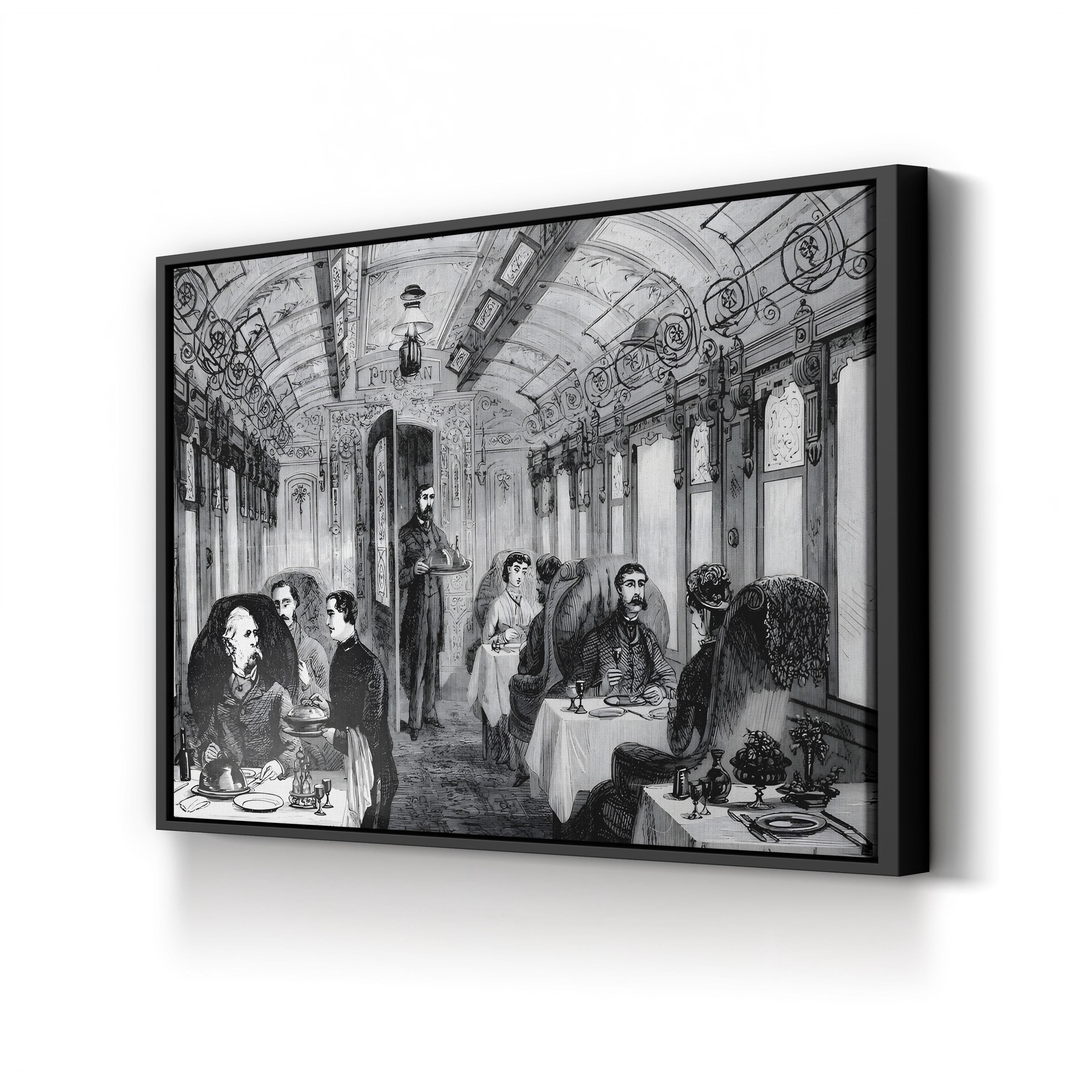 Great Northern Railway – Period Illustration Wall Art | 19th-Century Train Canvas Print