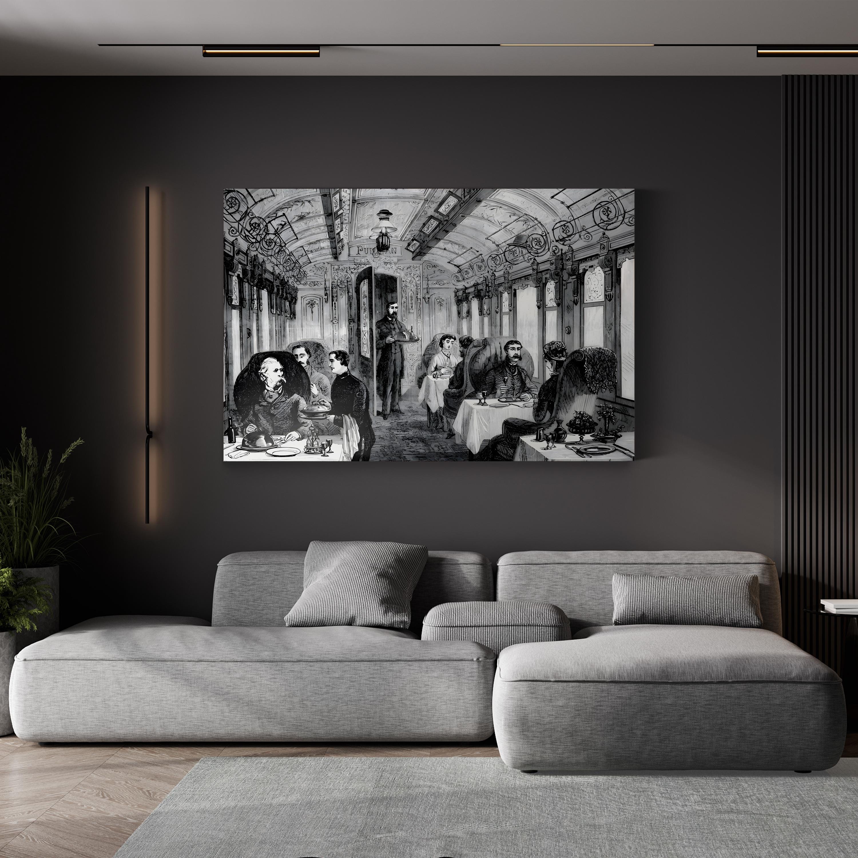 Great Northern Railway – Period Illustration Wall Art | 19th-Century Train Canvas Print