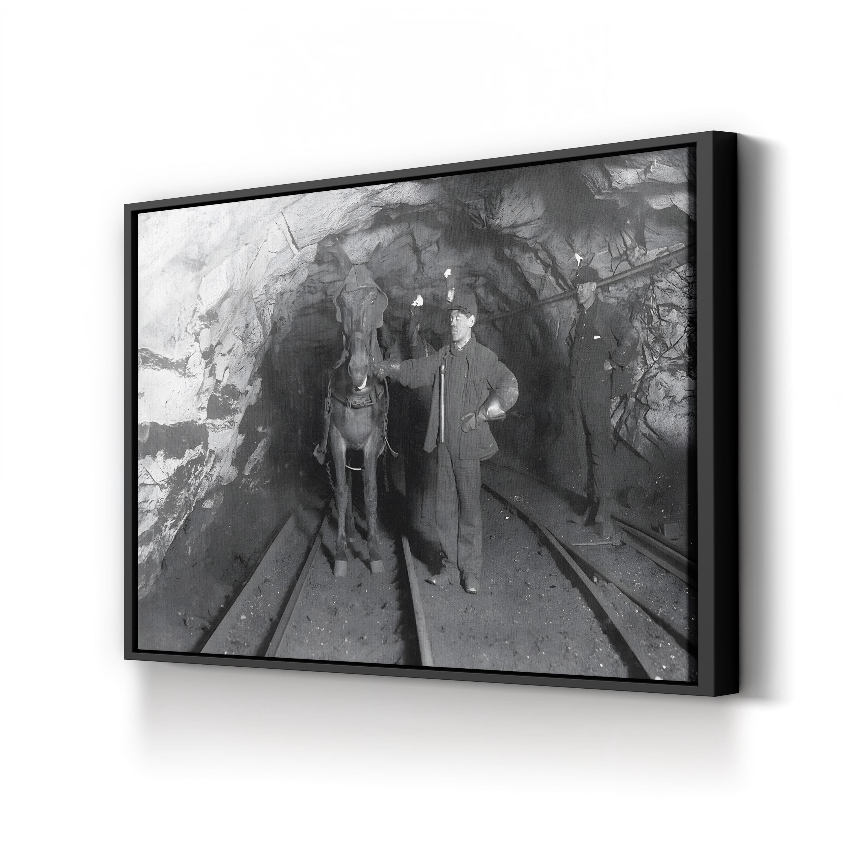 Pennsylvania Coal Mine, Early 1900s – Vintage Photography Wall Art | Industrial Canvas Print