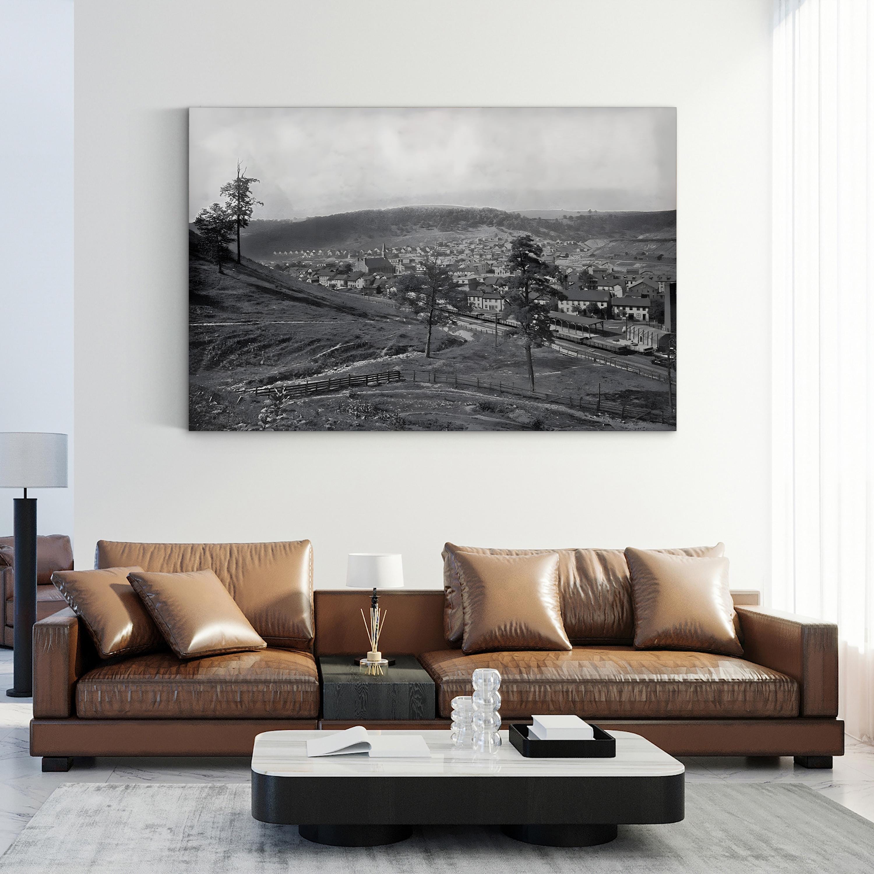 Pennsylvania, Johnstown, c.1890 Wall Art | Early American Town Landscape Photography