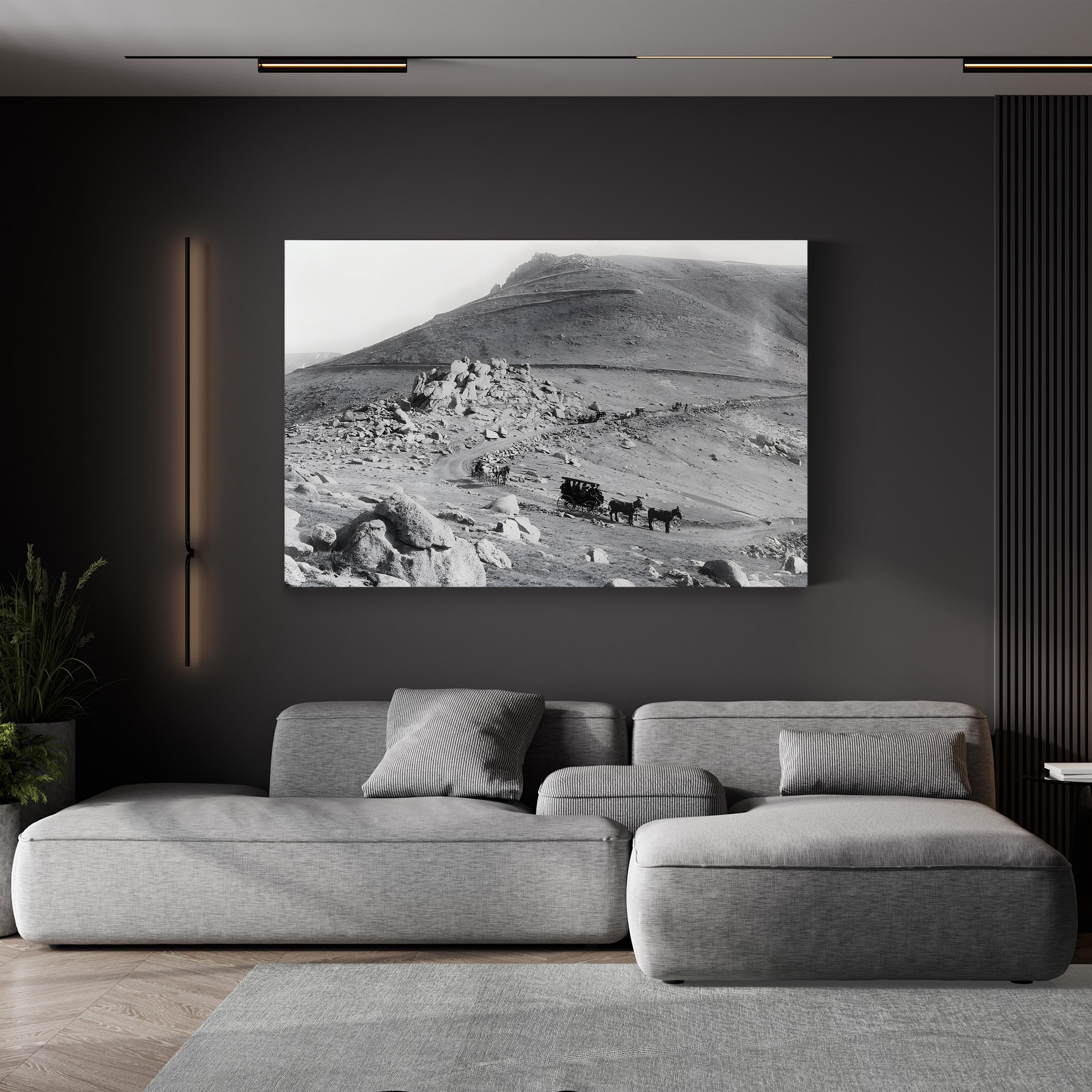 Pikes Peak, 1890s canvas print, Gallery Canvas edge