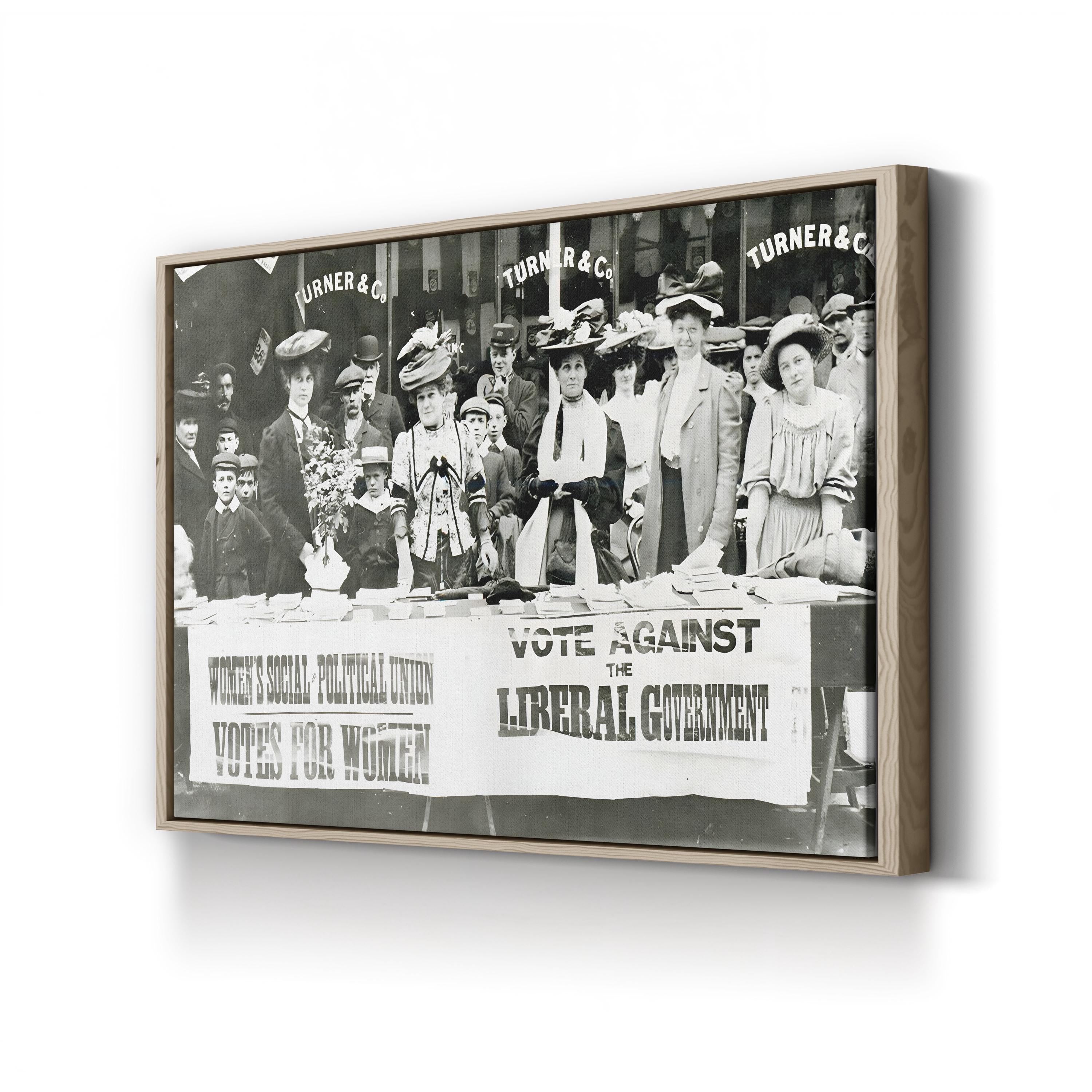 Suffrage Movement Photograph, 1910 – Vintage Photography Wall Art | Women's Rights Canvas Print