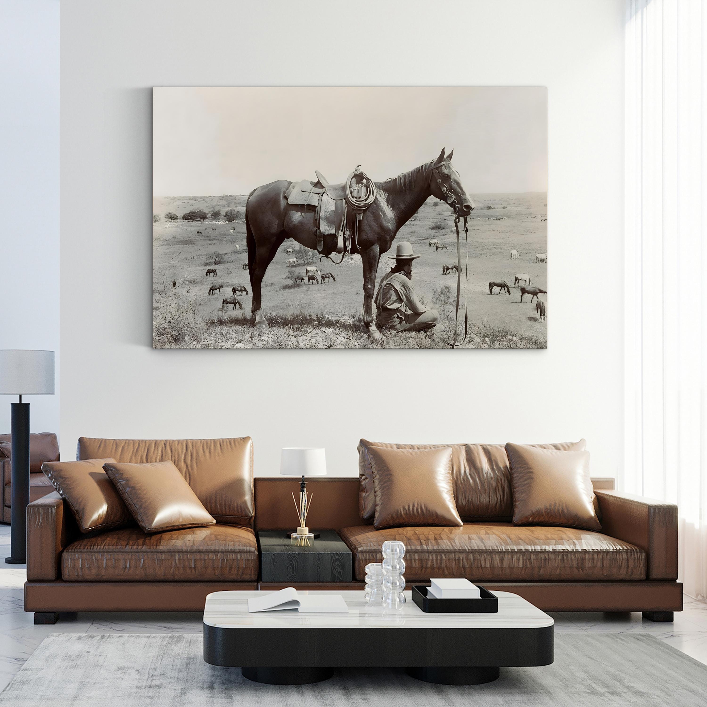 Vintage Texas Cowboy, 1910 – Vintage Photography Wall Art | Western Canvas Print